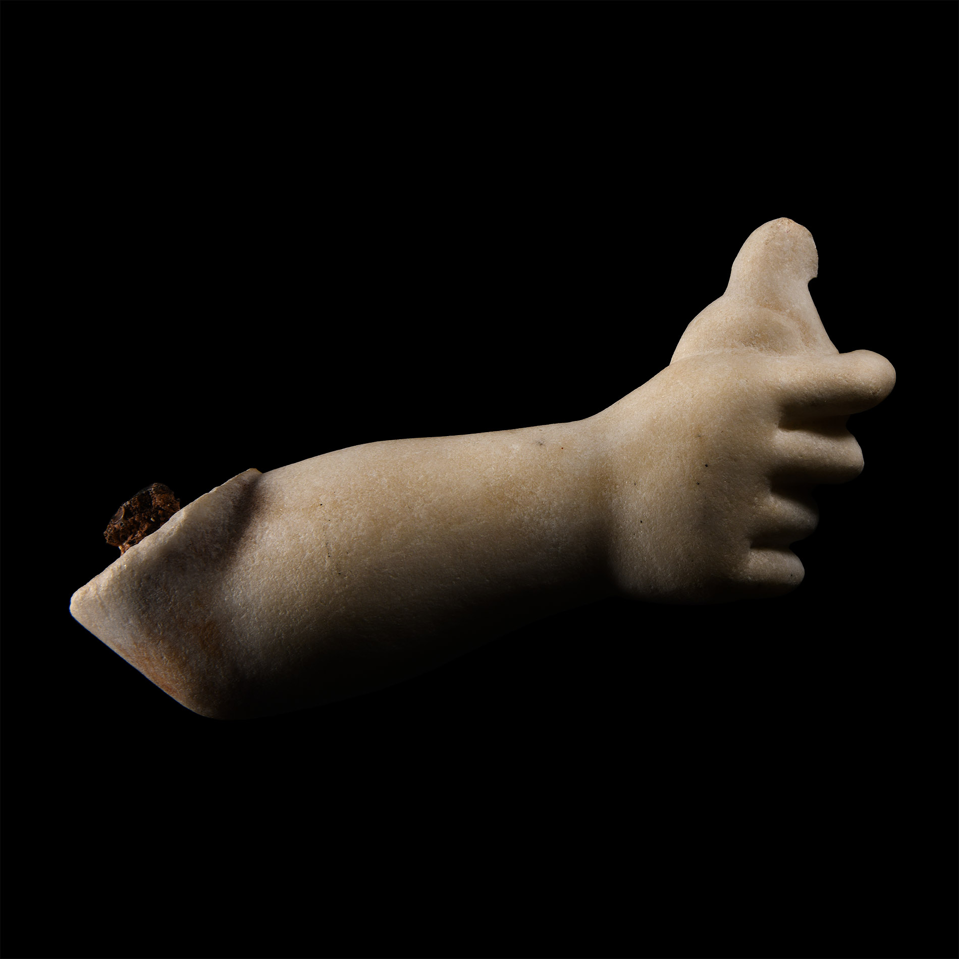 Roman Marble Hand Holding Bird