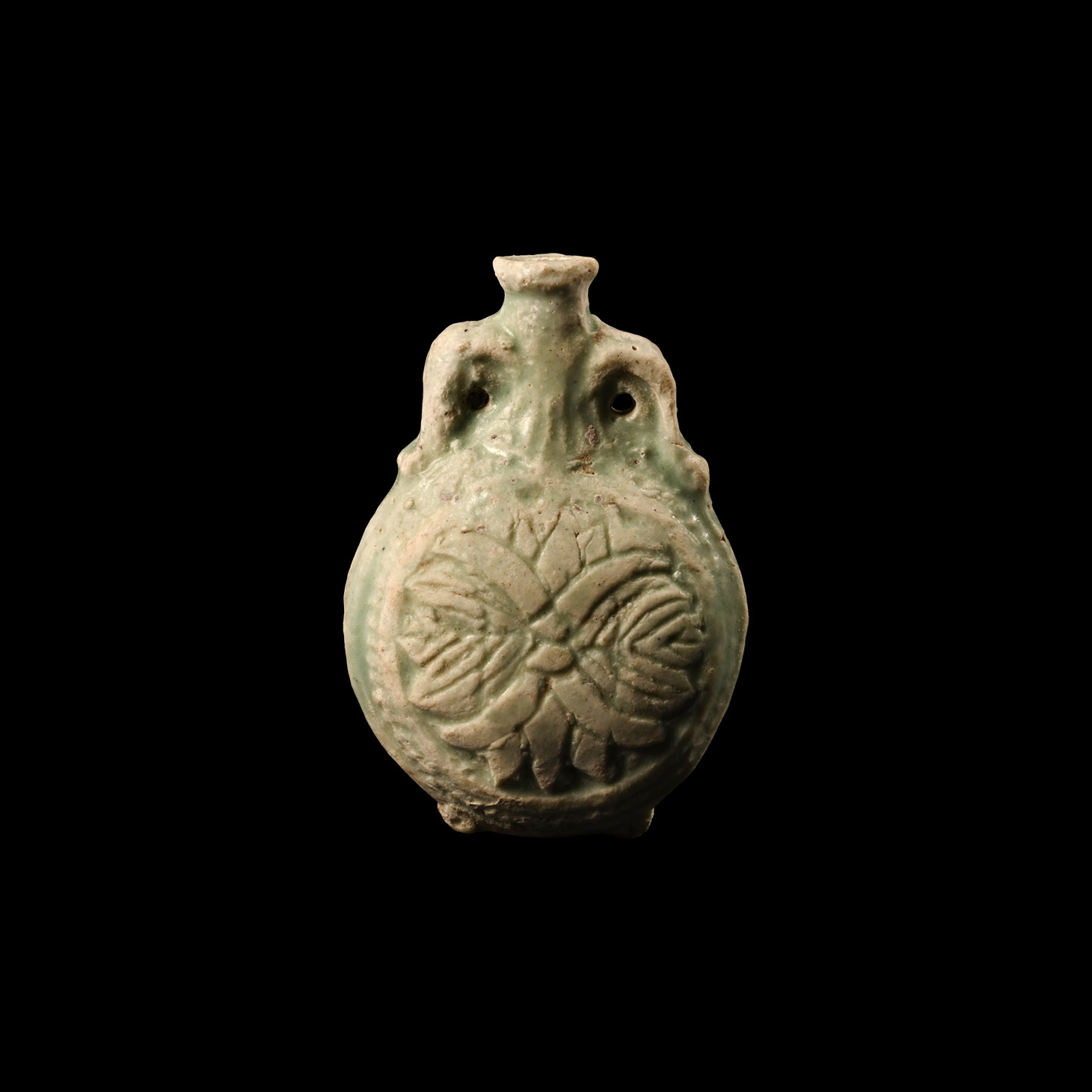 Egyptian Green Faience Flask