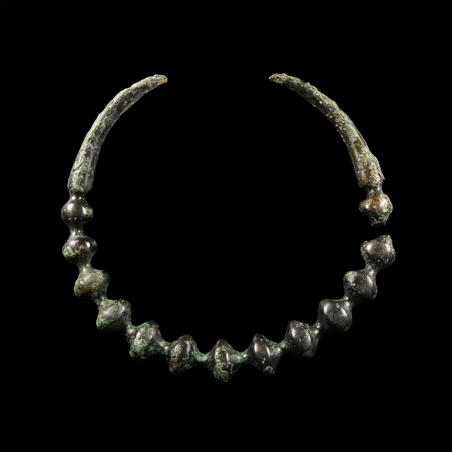 Bronze Age Torc with Bulbs