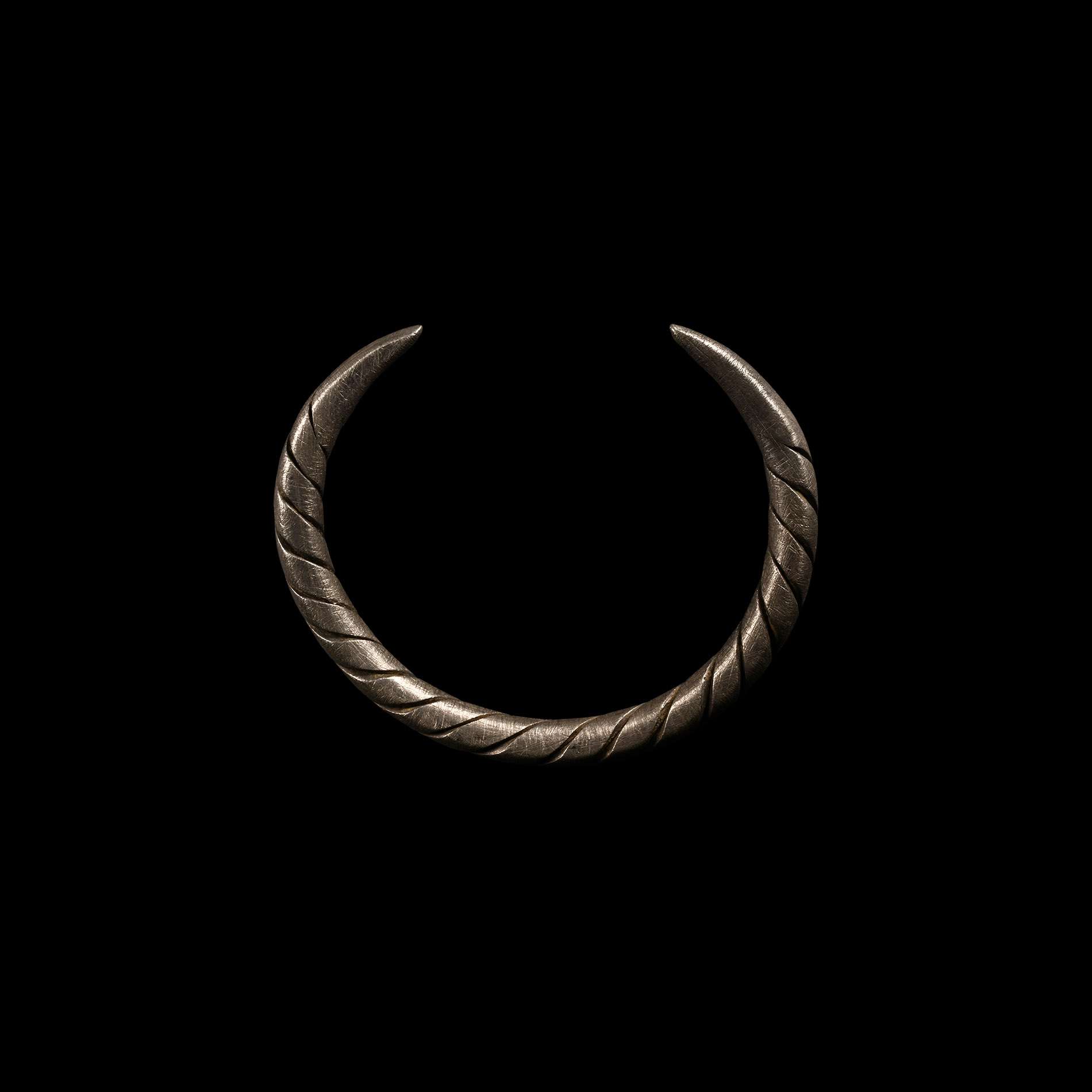 Viking Age Silver Twisted Bracelet