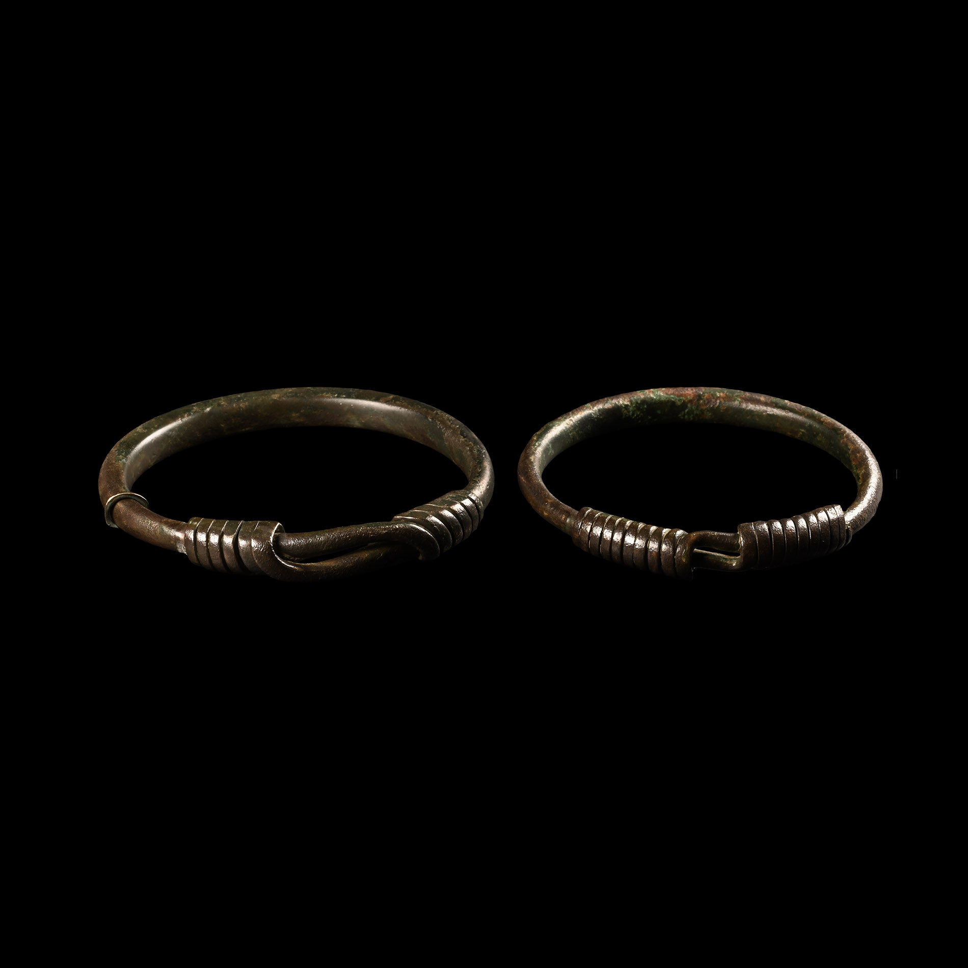 Viking Age Coiled Bracelet Pair