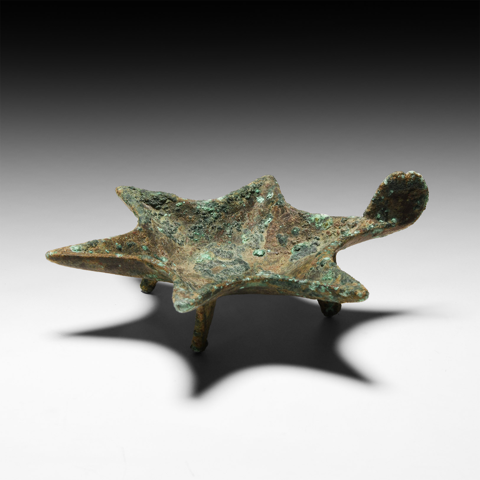 Western Asiatic Star-Shaped Oil Lamp