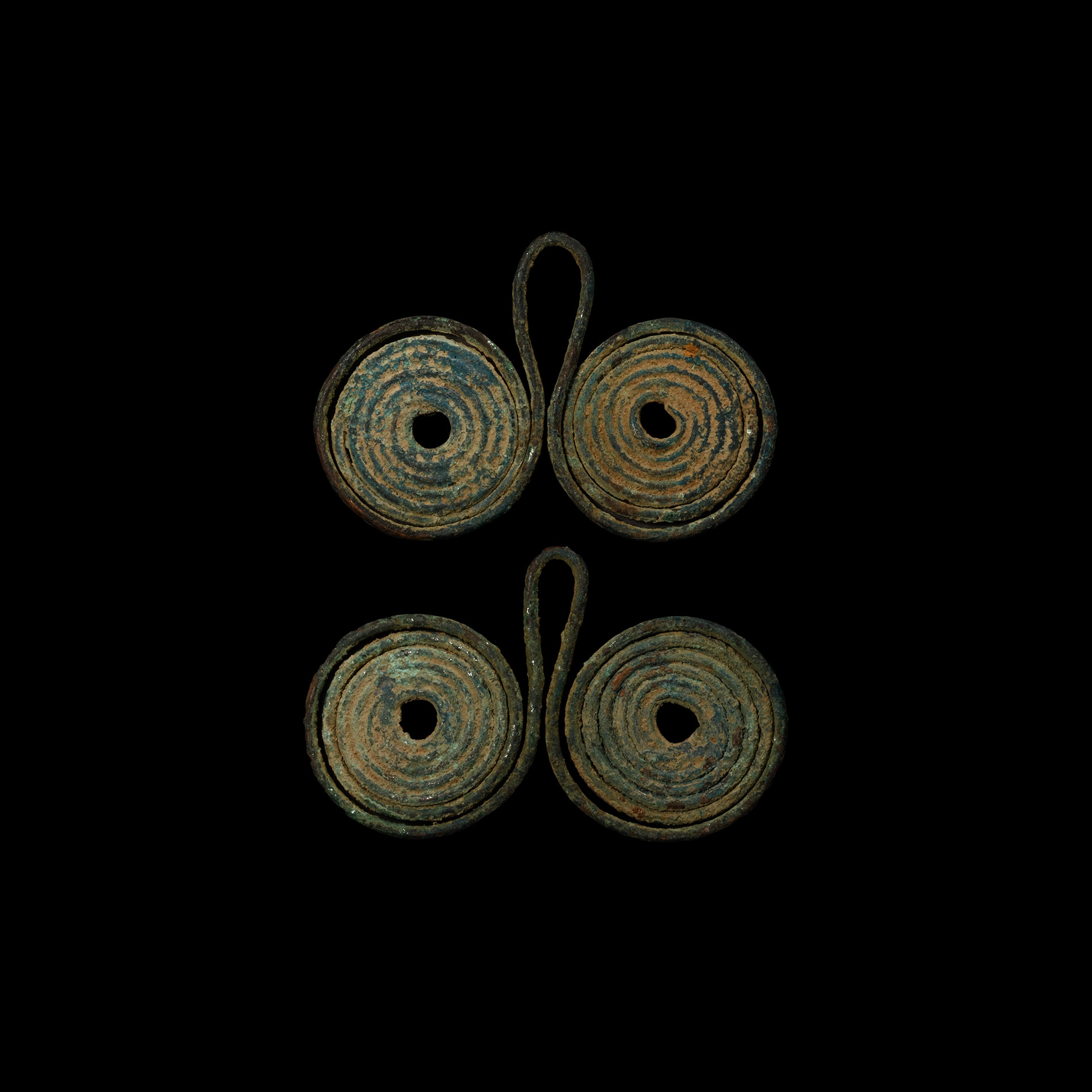 Bronze Age Coiled Spectacle Pendant Group