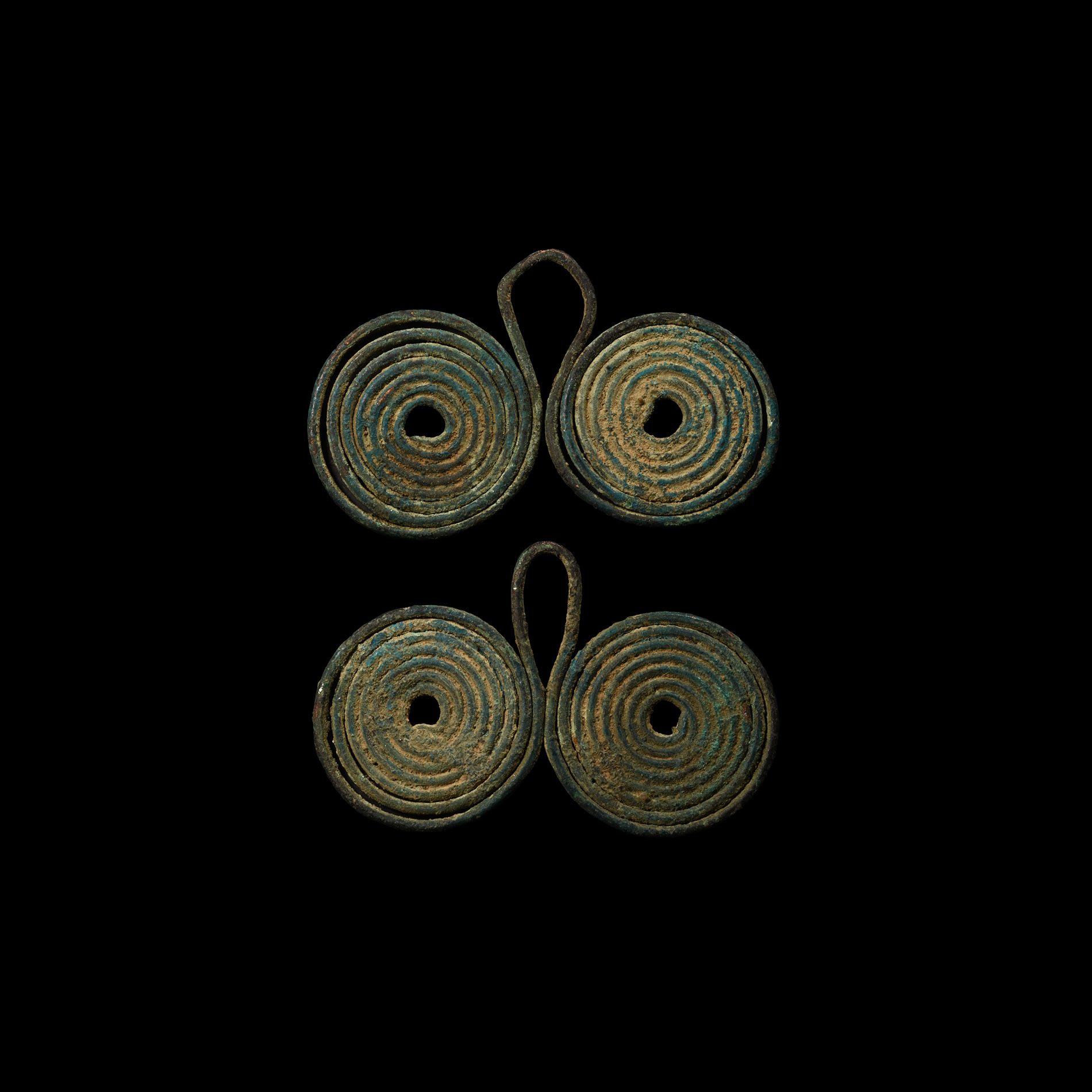 Bronze Age Coiled Spectacle Pendant Group