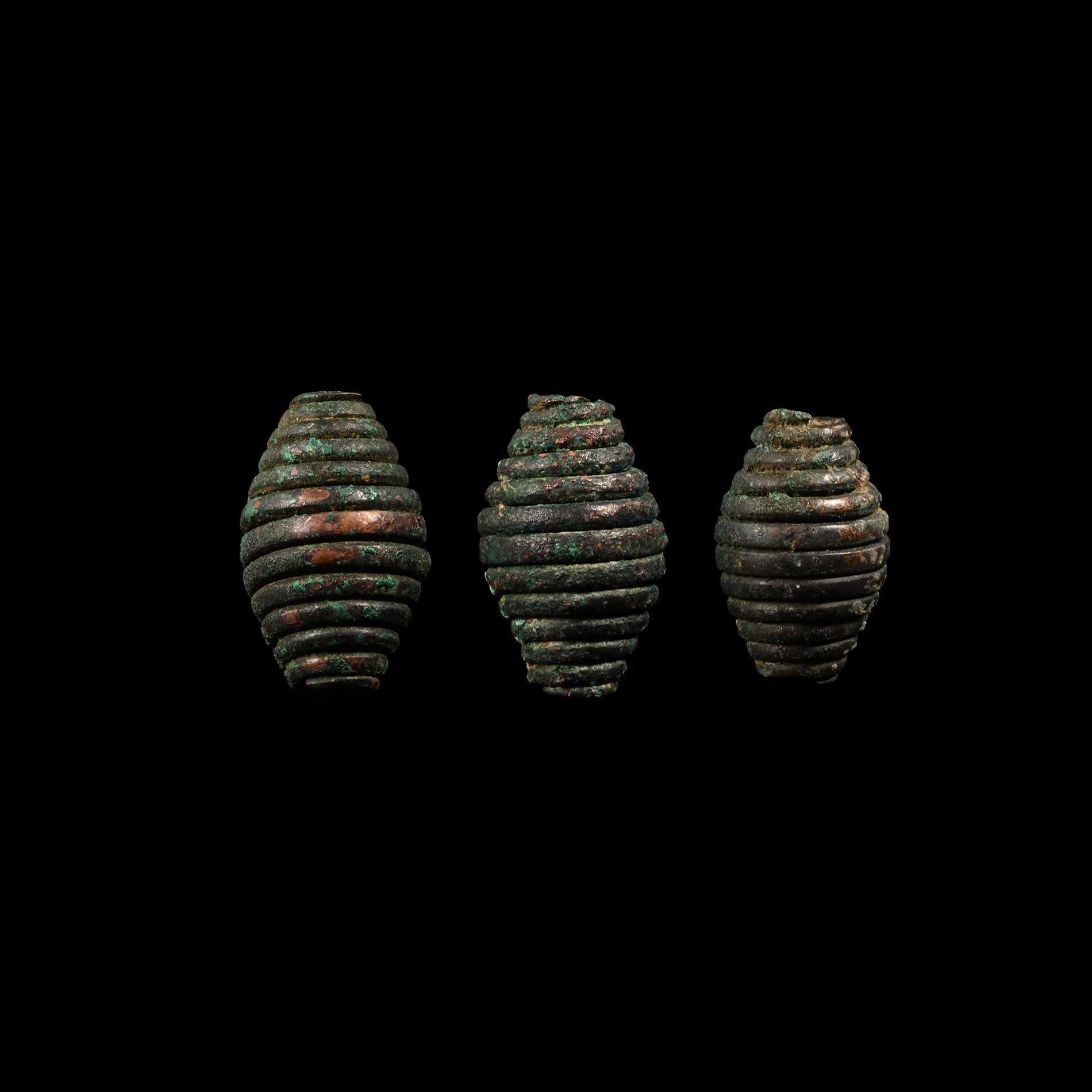 Bronze Age Coiled Necklace Bead Group