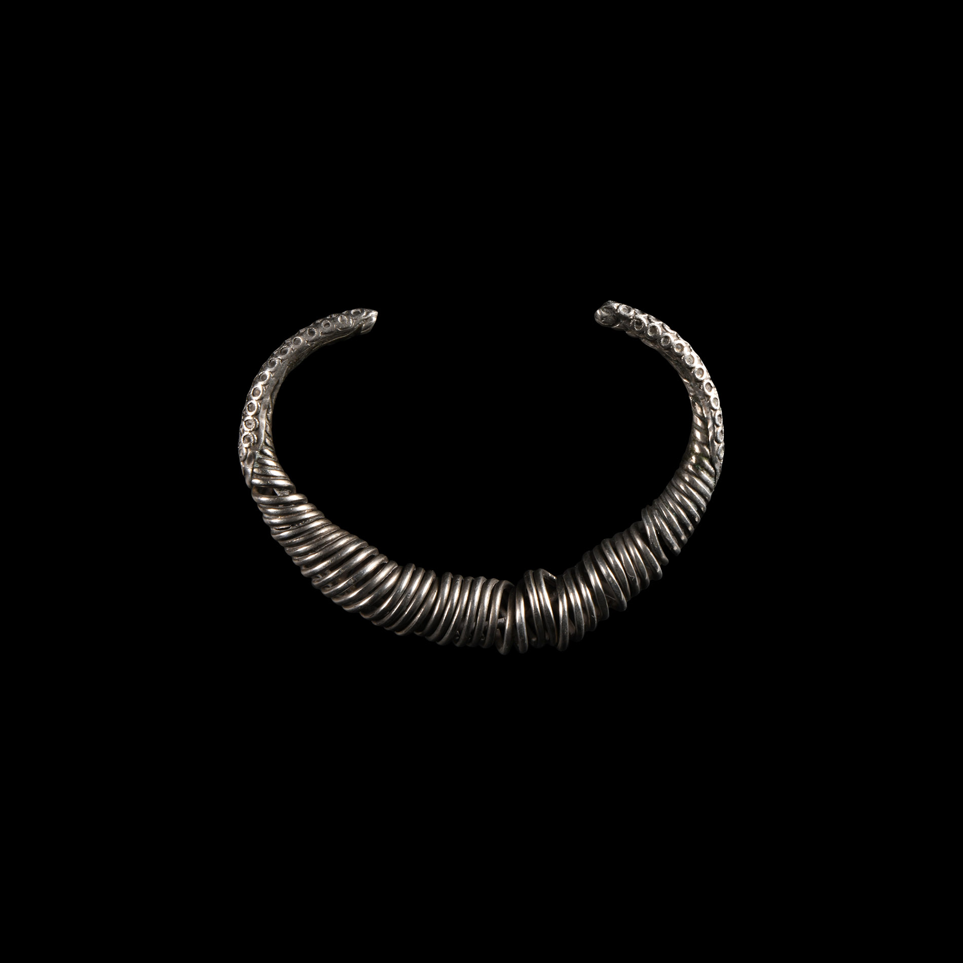 Silver Coiled Bracelet