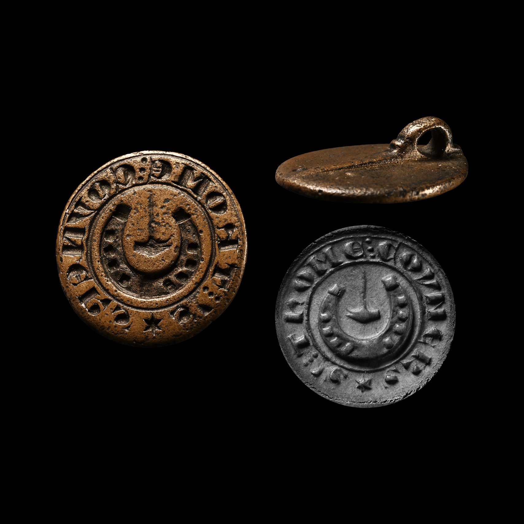 Medieval 'Thames' Round Seal Matrix for Thome Coyner, a Farrier