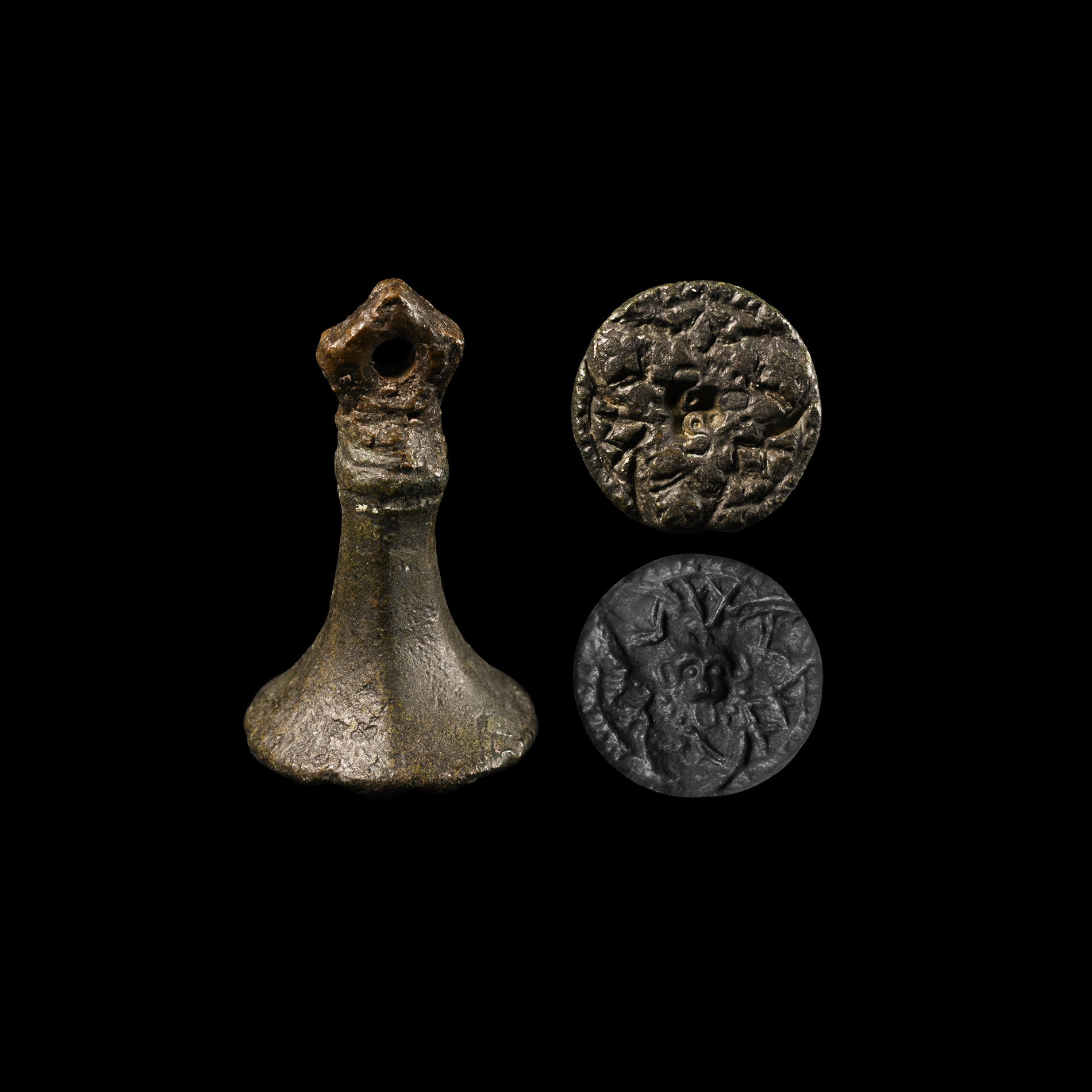Medieval Chessman Seal Matrix with Mask
