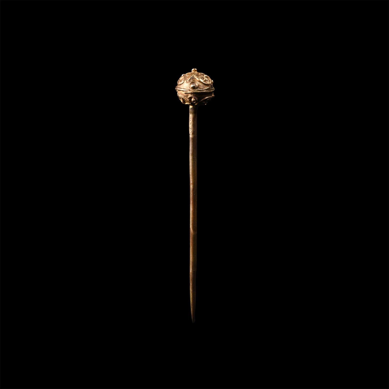 Tudor Gilt Silver Dress Pin