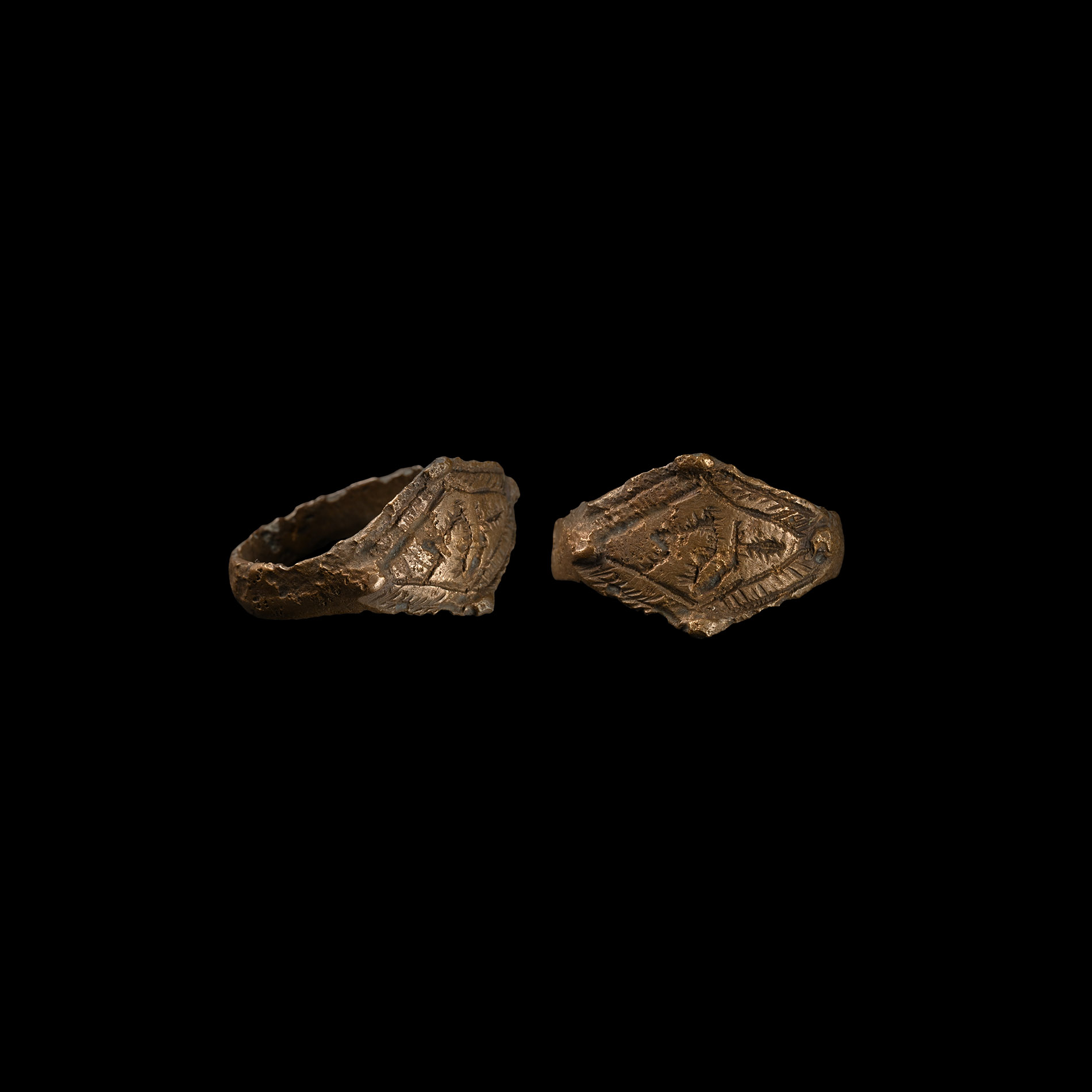 Viking Age Ring with Lozenge-Shaped Bezel