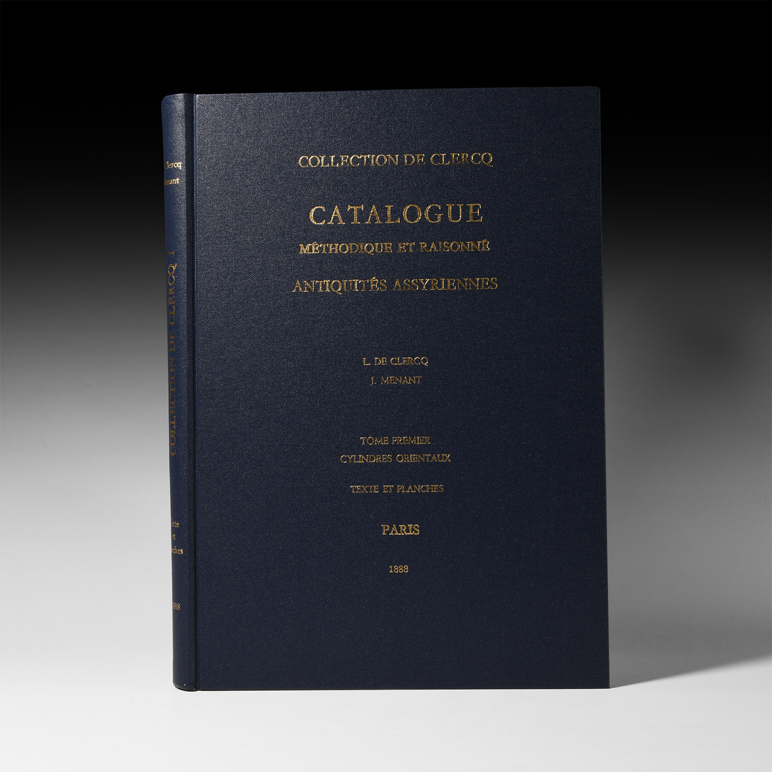 Archaeological Books - Collection de Clercq - Catalogue Antiquités Assyriennes - Facsimile Reprint