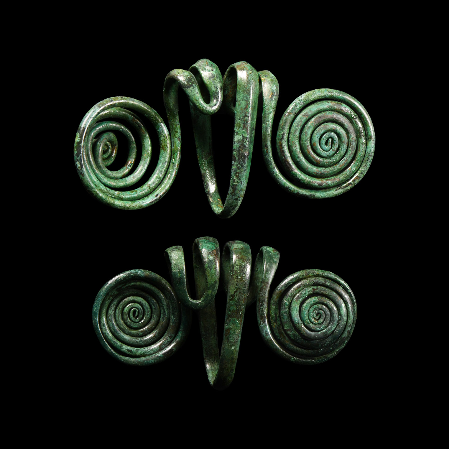 Bronze Age Temple Ring Pair