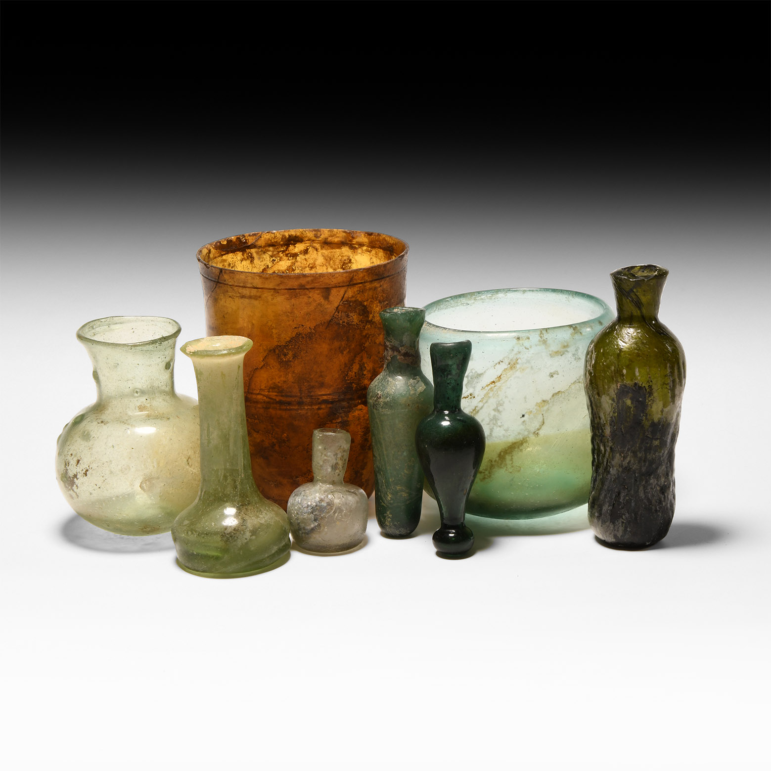 Roman Byzantine and Islamic Glass Vessel Collection