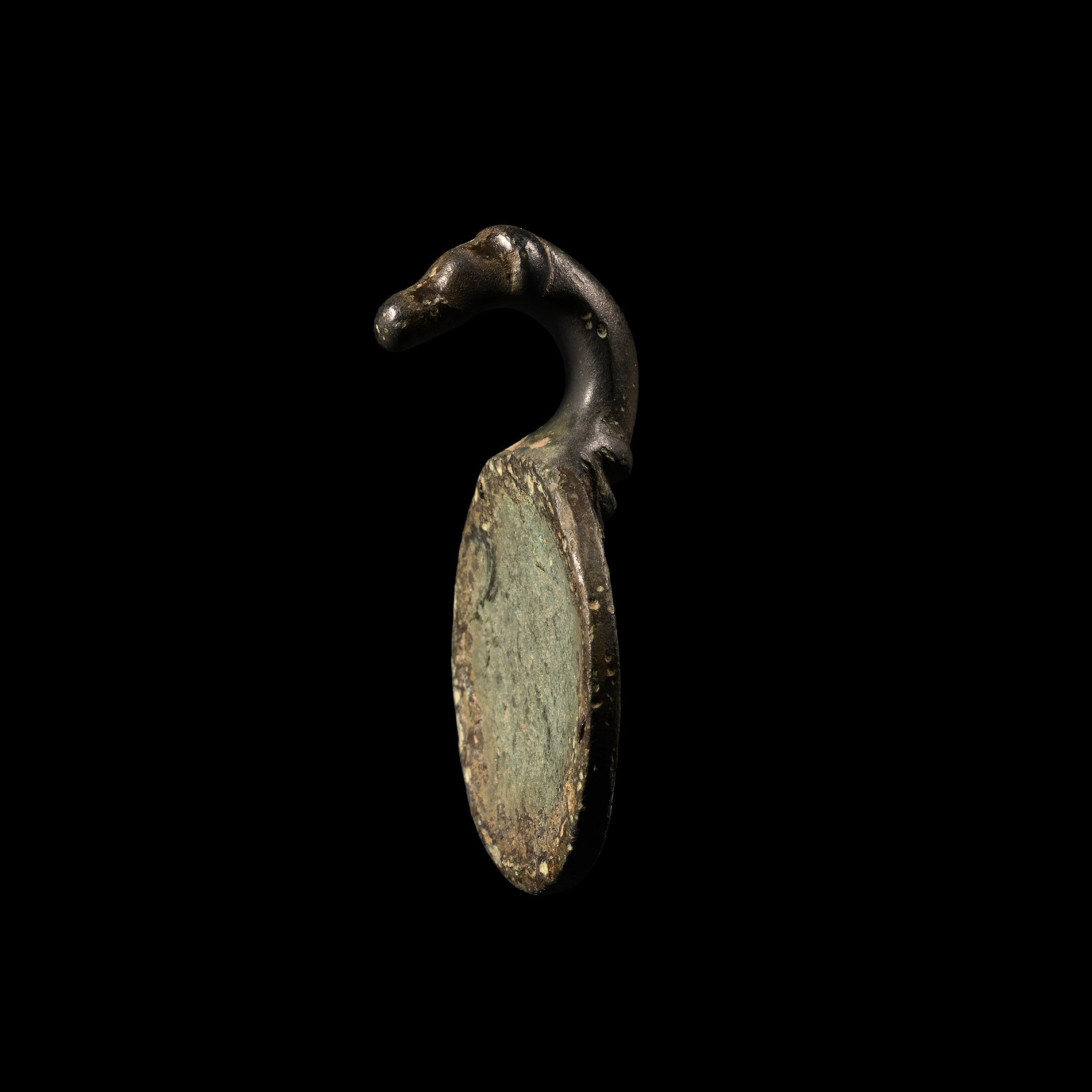 'The Pershore' Anglo-Saxon Hanging Bowl Mount with Horse-Head