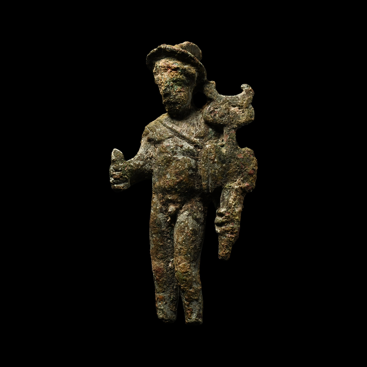 Roman Bronze Hermes Figure