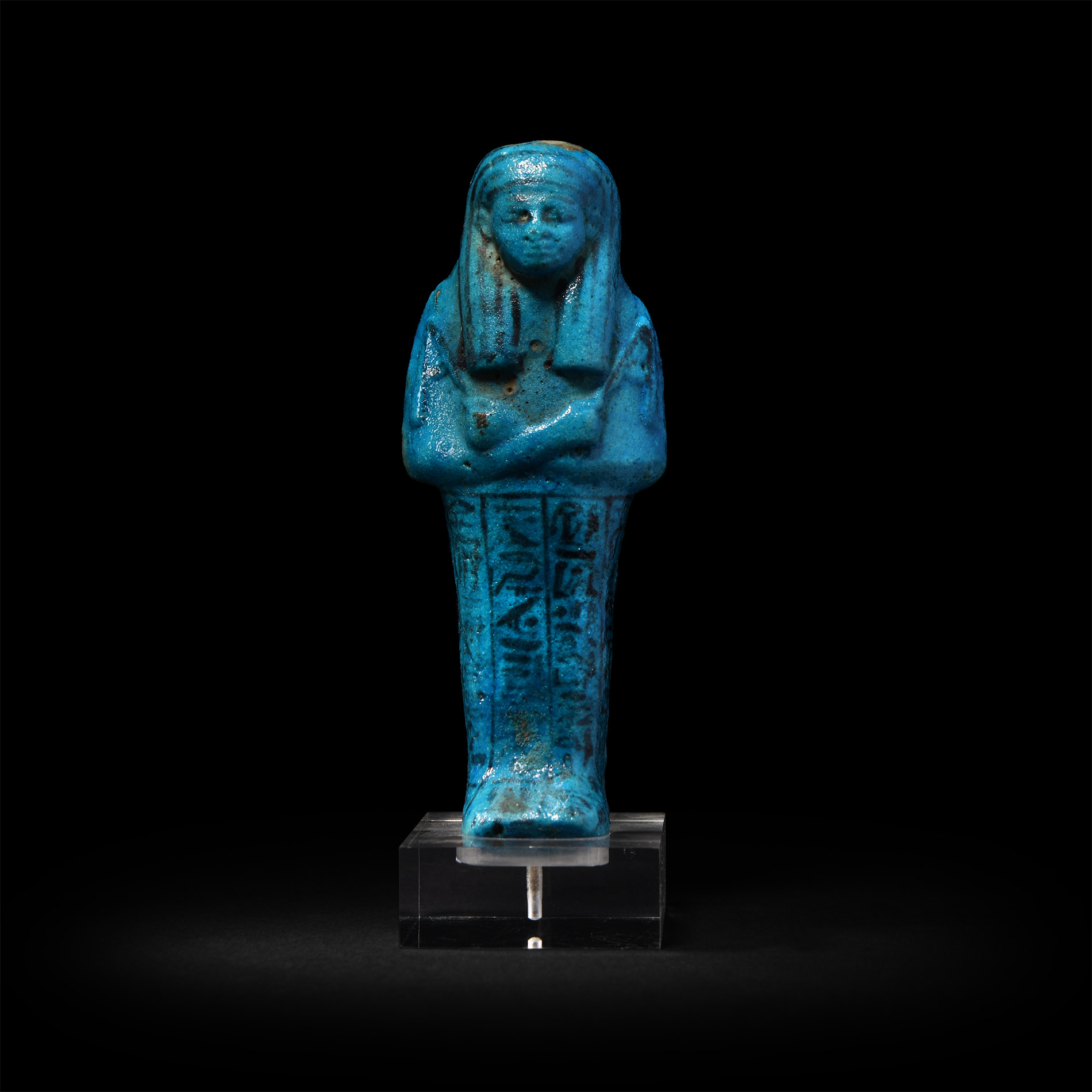 Egyptian Blue Faience Shabti of Nesitanebisheru