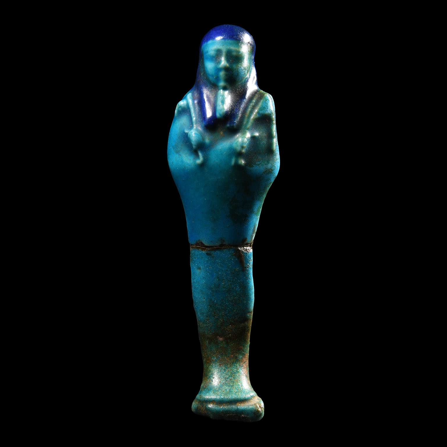 Egyptian Blue Faience Shabti