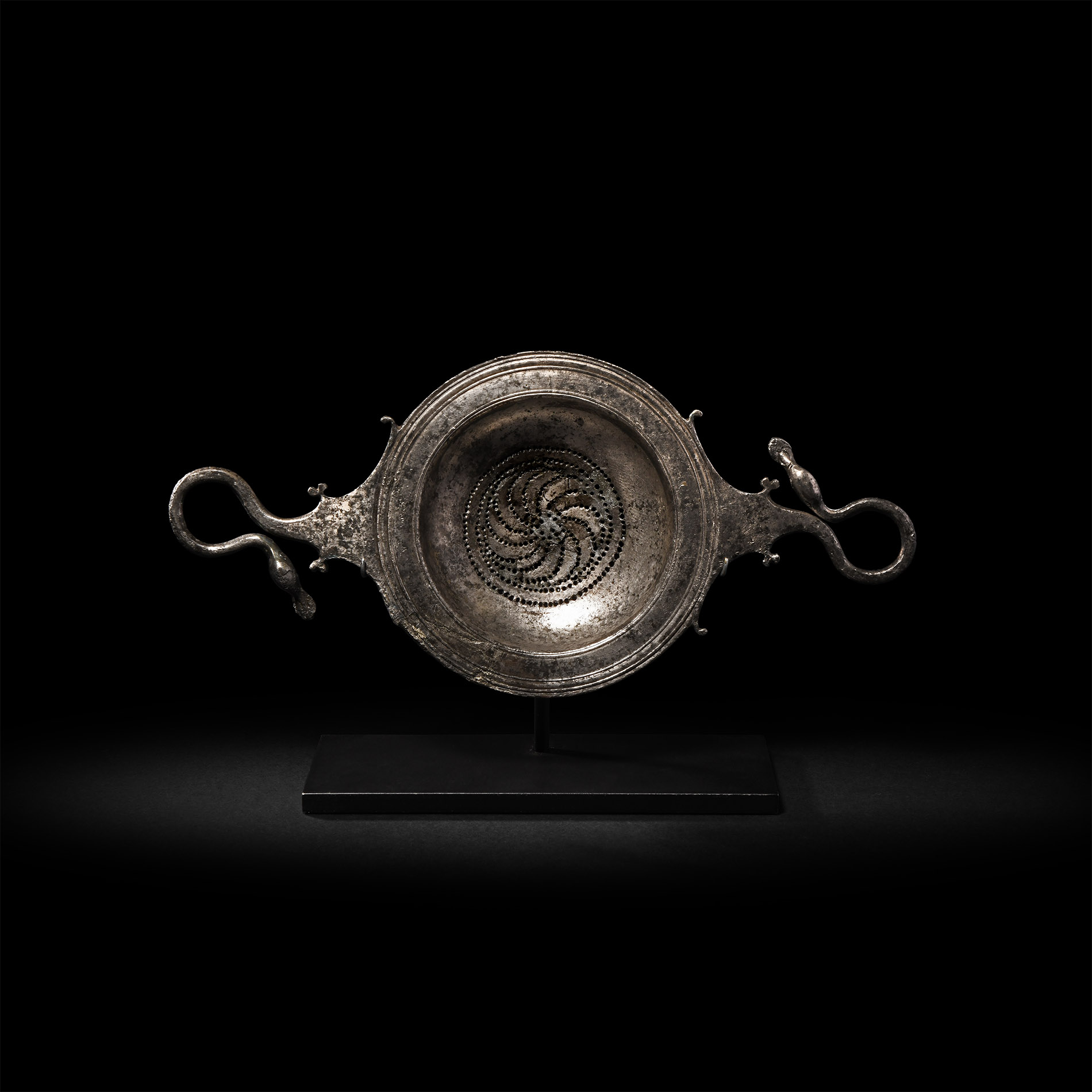 Greek Silver Wine Strainer