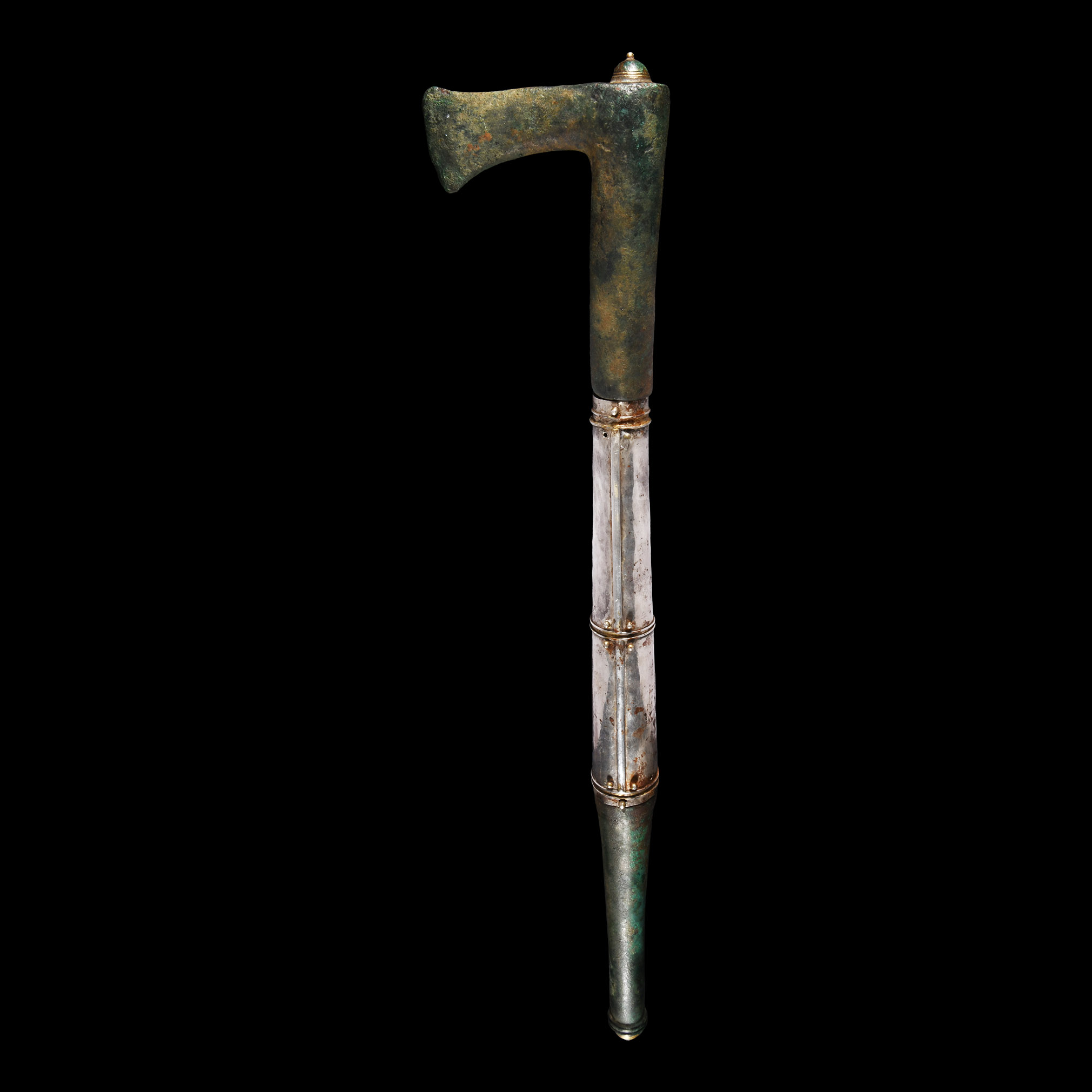 Elamite Ceremonial Axe with Silver Sleeve