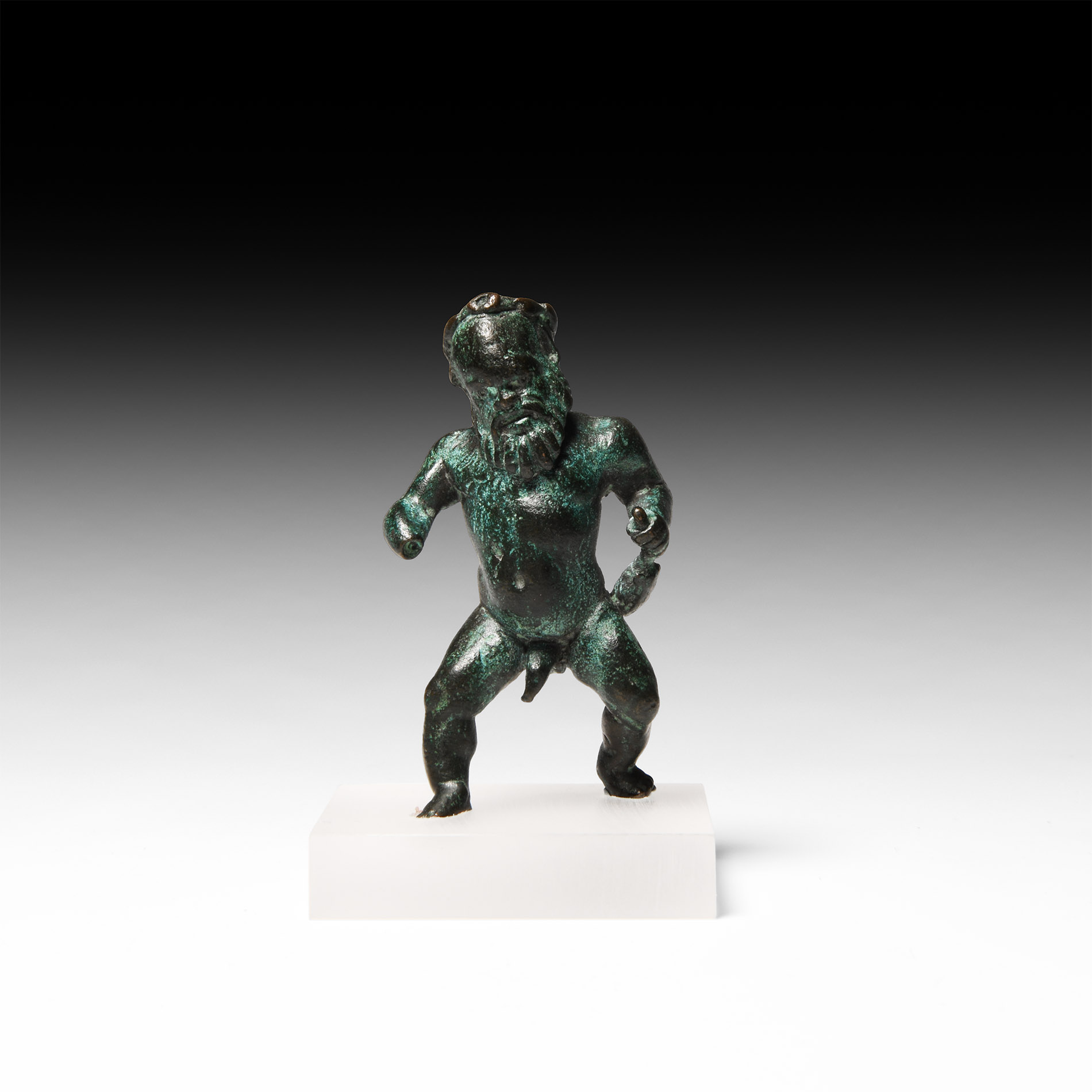 Roman Bronze Figurine of Silenus