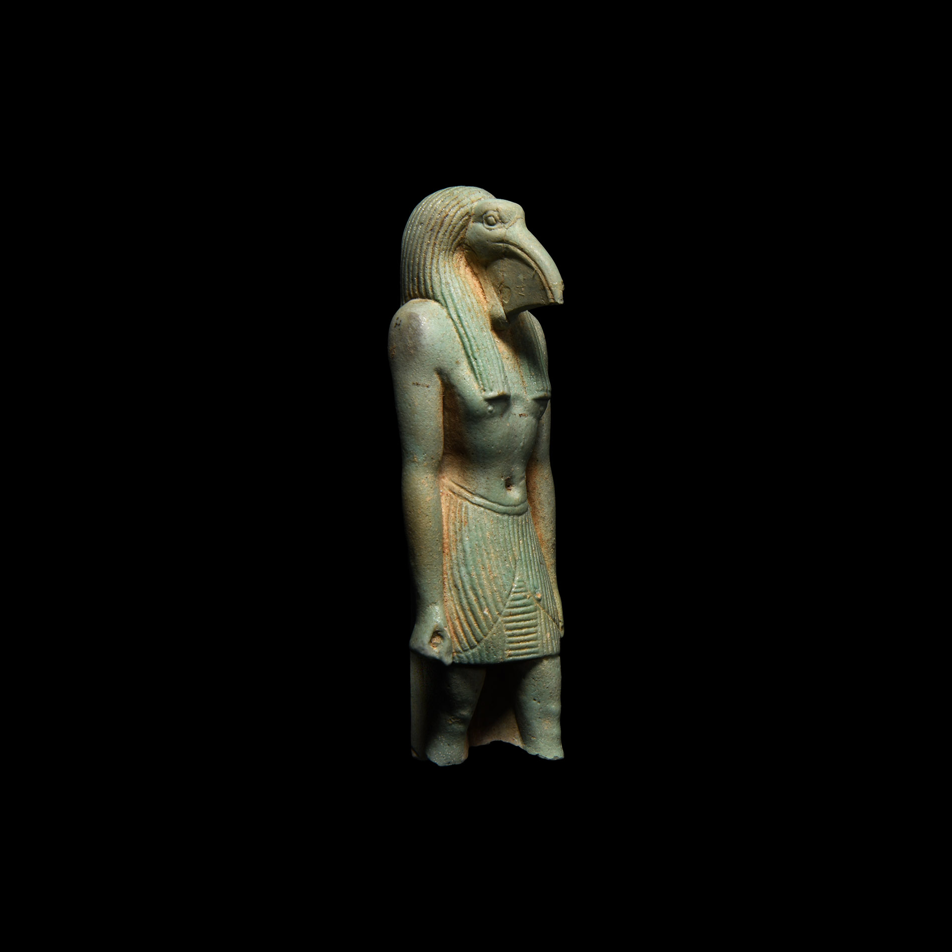 Egyptian Faience Figure of Thoth