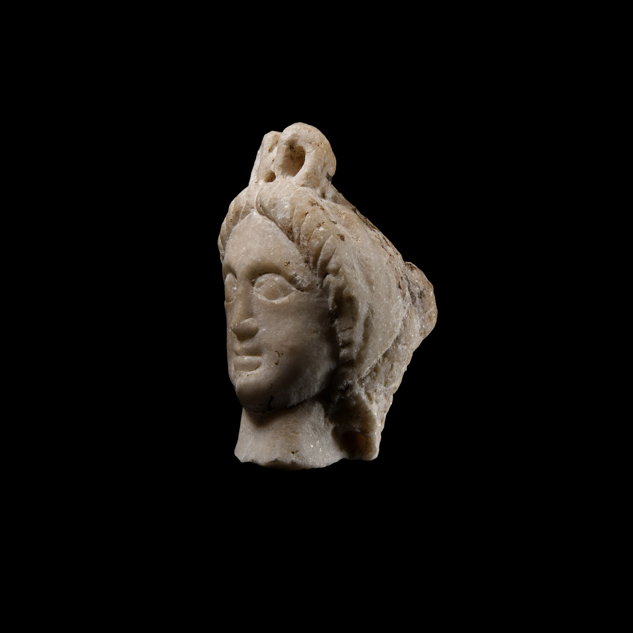 Graeco-Parthian Marble Head of a Divinity
