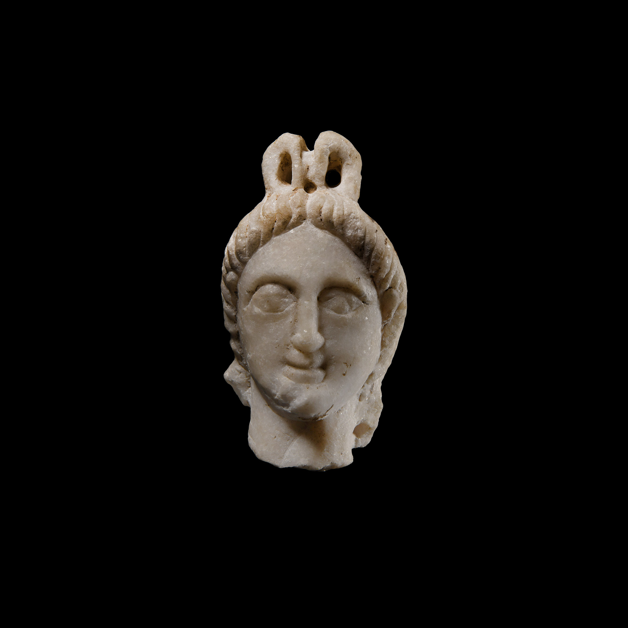 Graeco-Parthian Marble Head of a Divinity