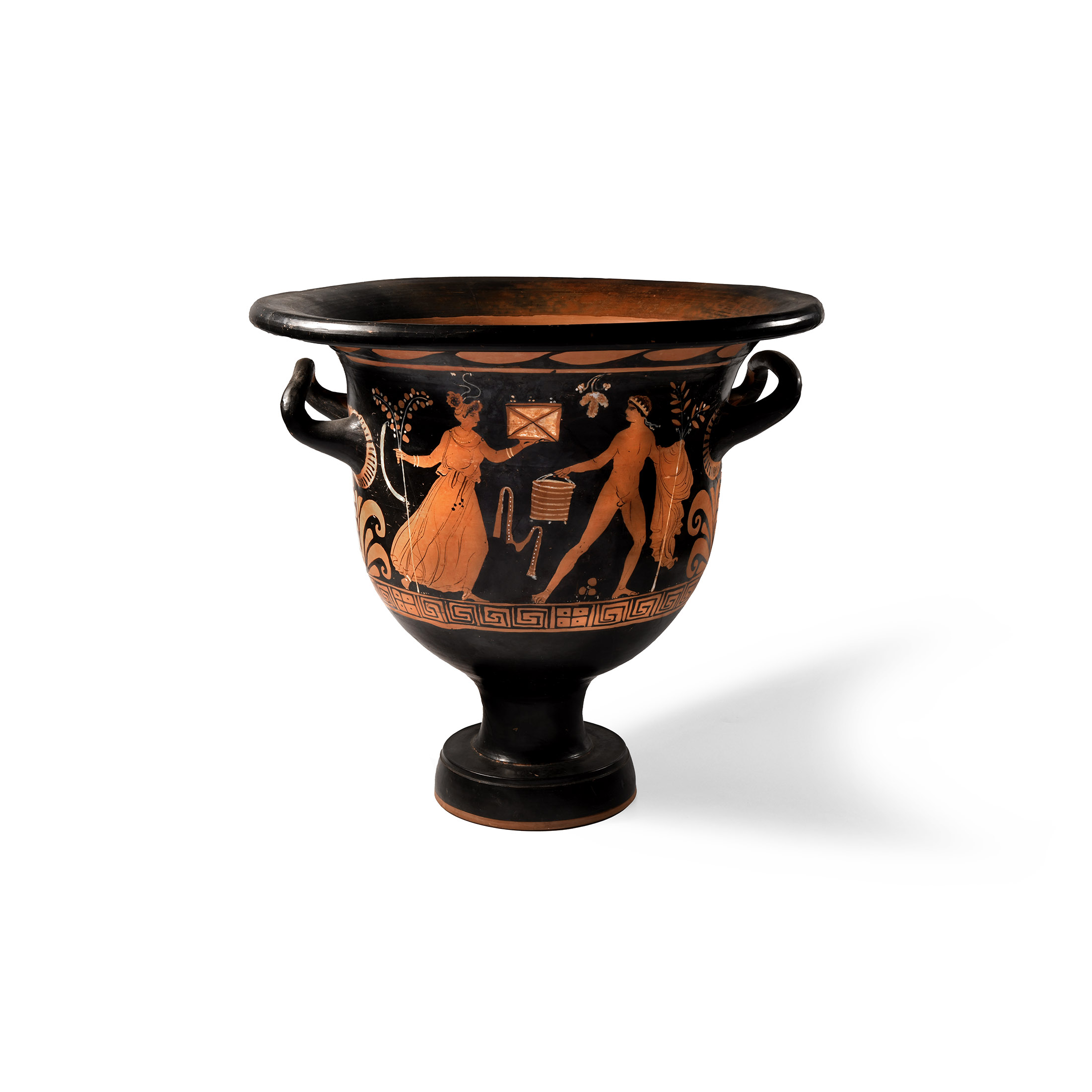 Large Greek Apulian Red-Figure Bell-Krater
