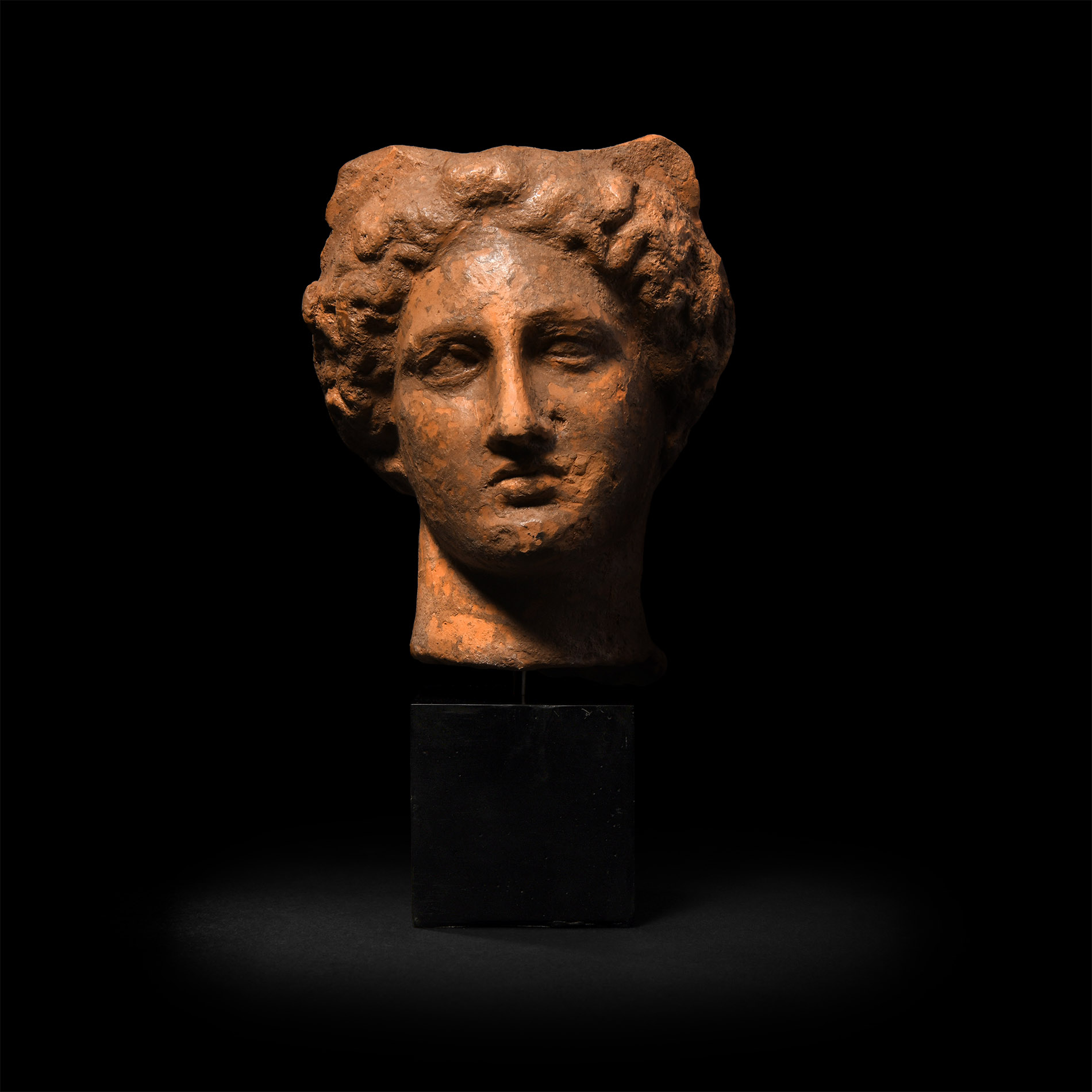 Greek Terracotta Head of a Woman