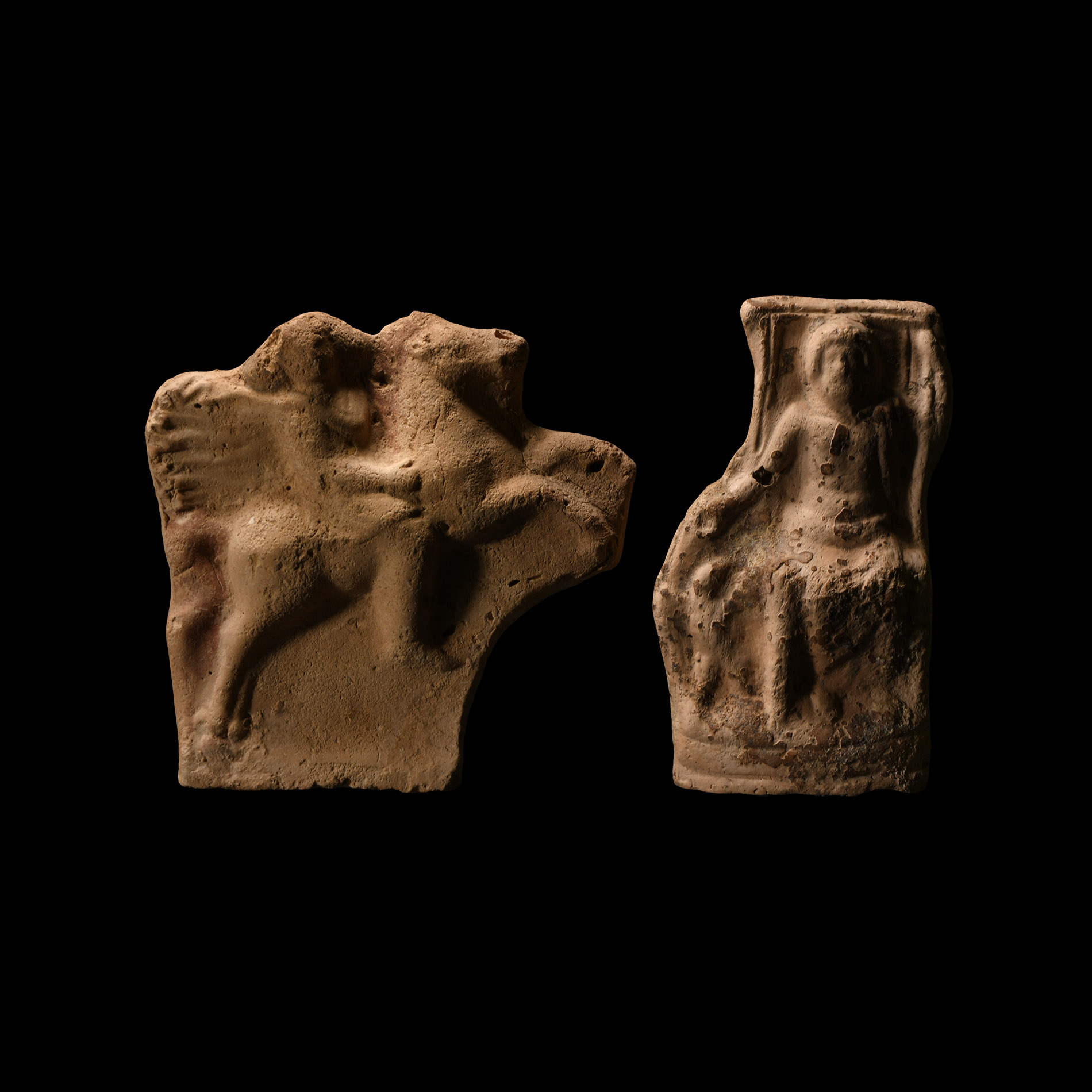 Parthian Terracotta Statuette Group