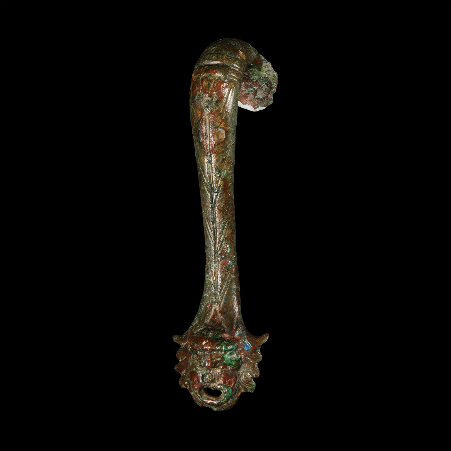 Roman Tankard Handle with Actor's Mask
