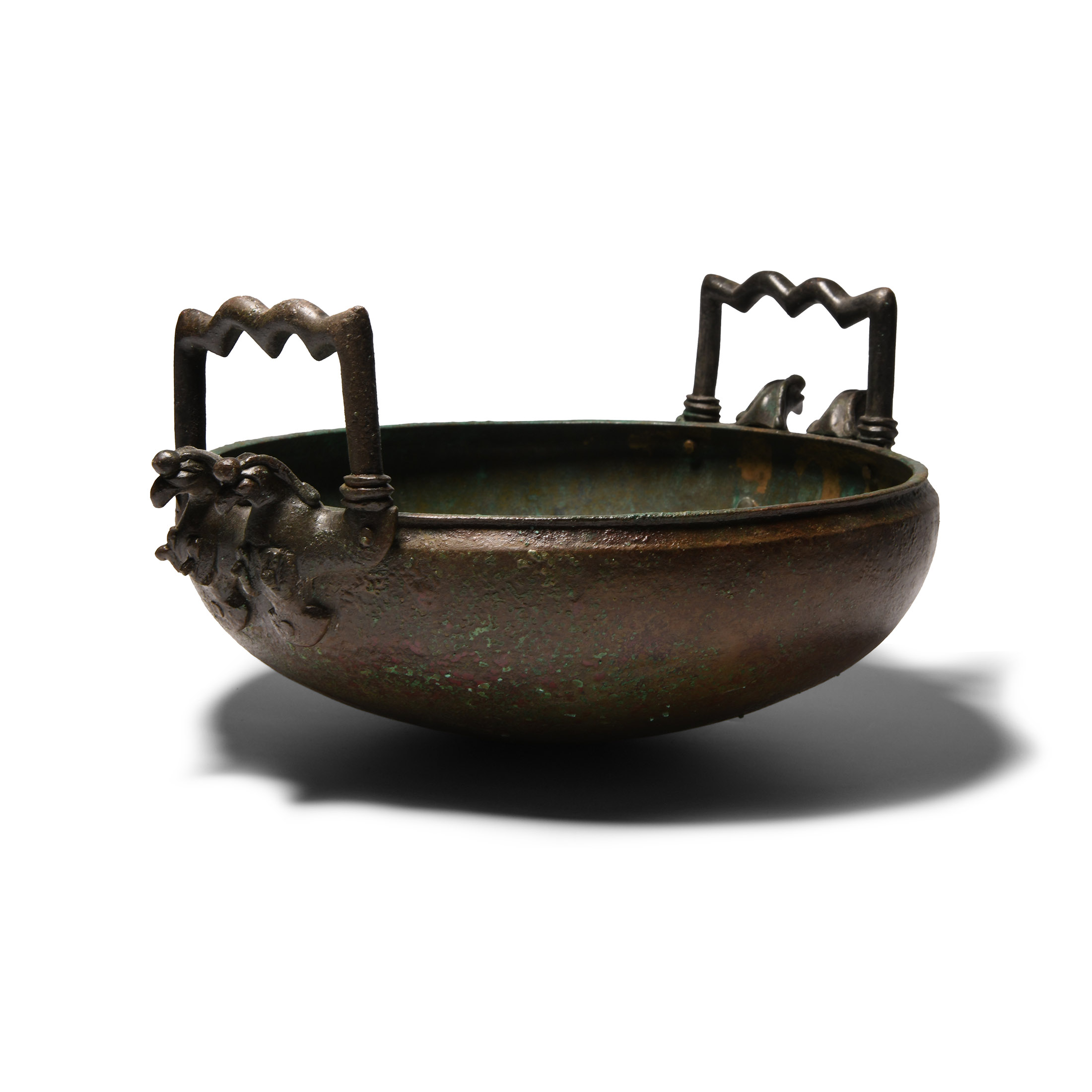 Western Asiatic Bronze Zoomorphic Cauldron