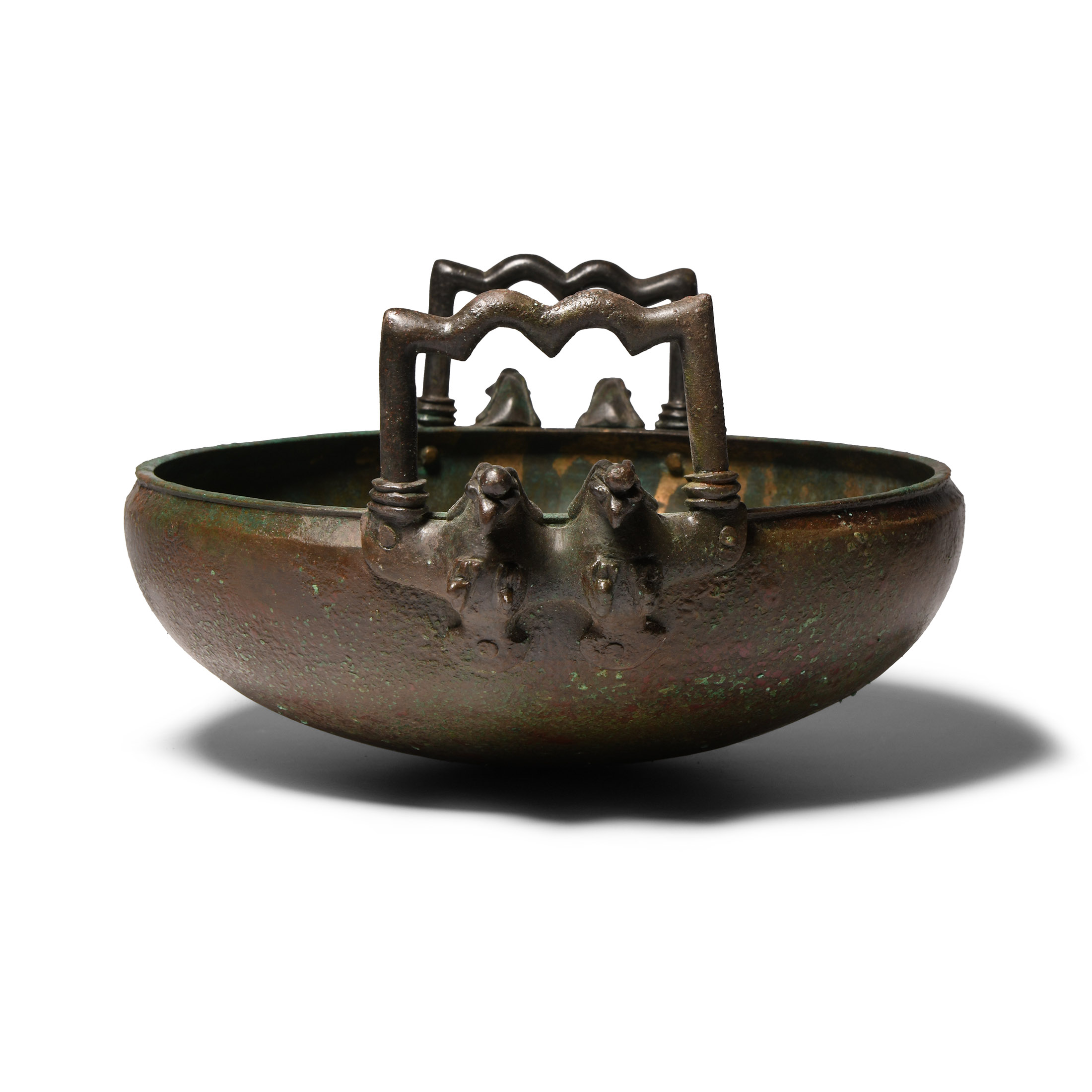 Western Asiatic Bronze Zoomorphic Cauldron