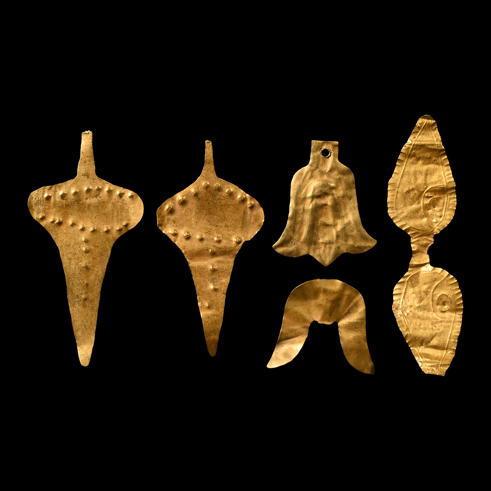 Greek Gold Funerary Decoration Group