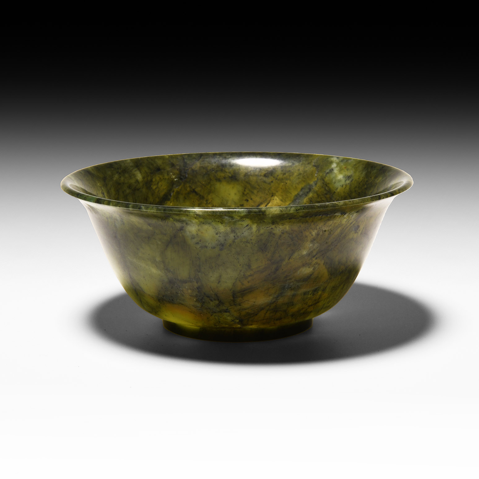 Chinese Ming Style Green Stone Bowl