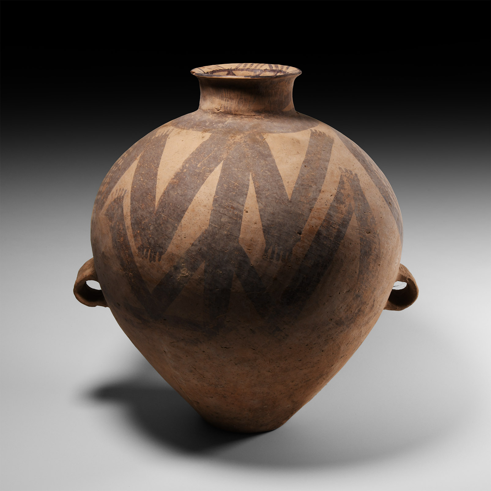 Chinese Neolithic Painted Frog Jar