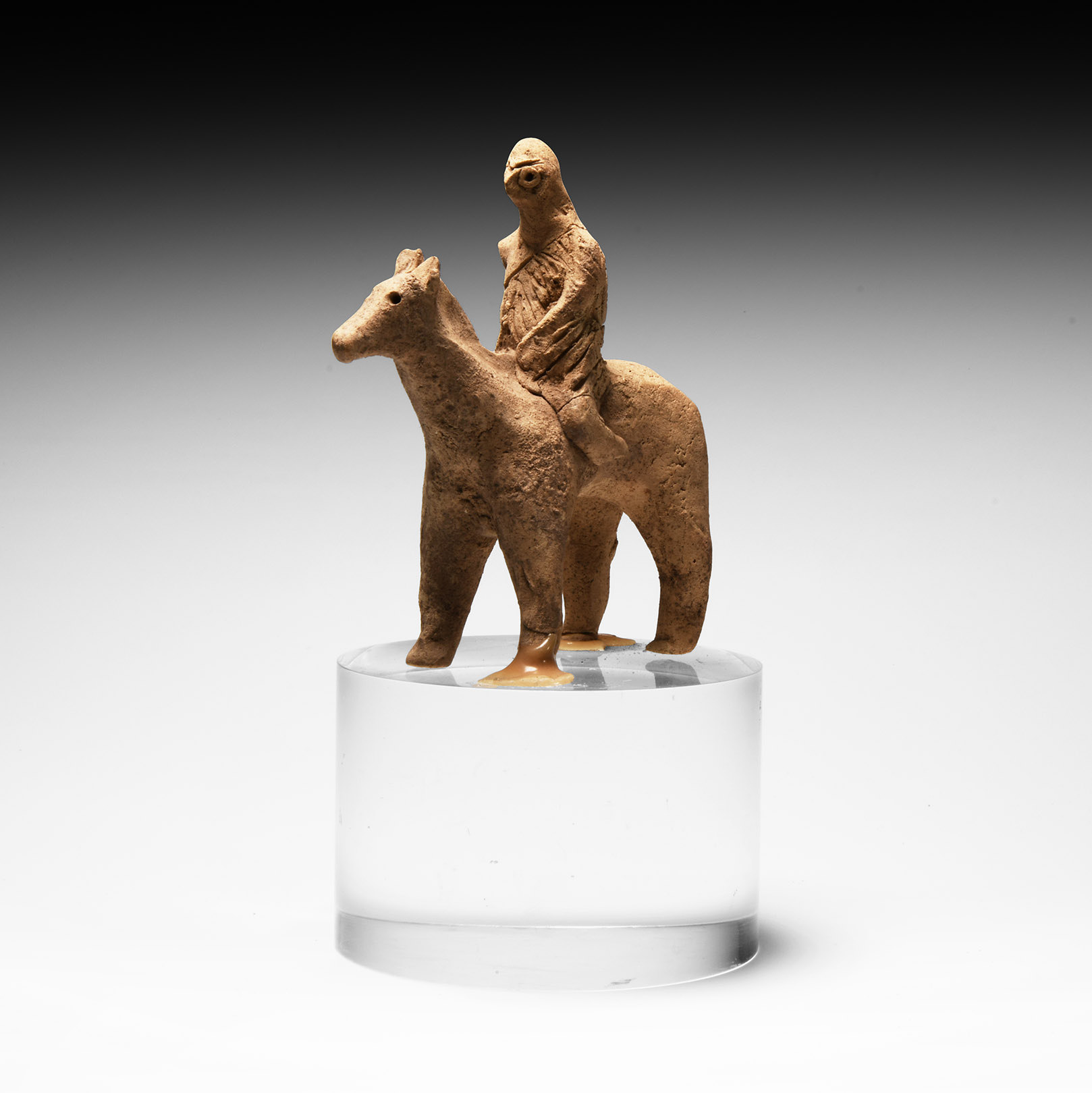 Syro-Hittite Terracotta Horse and Rider Figure