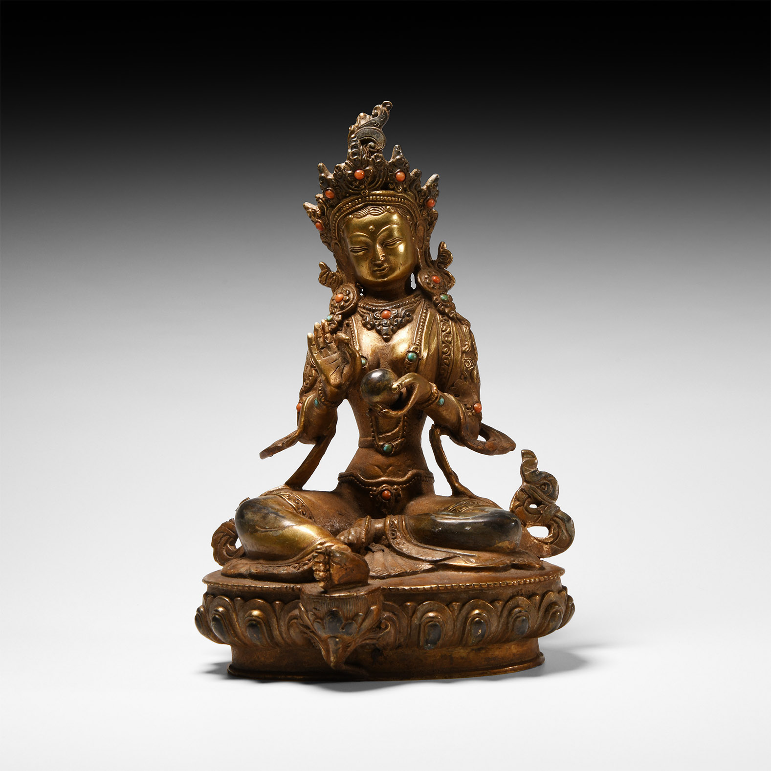Sino-Tibetan Gilt Bronze Arya Tara Figure