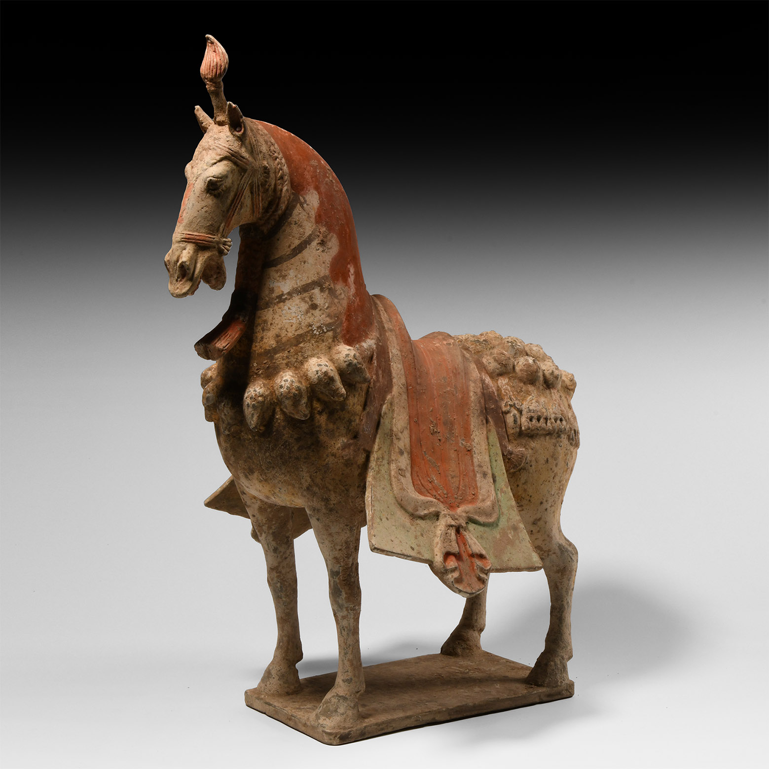 Chinese Northern Qi Caparisoned Horse
