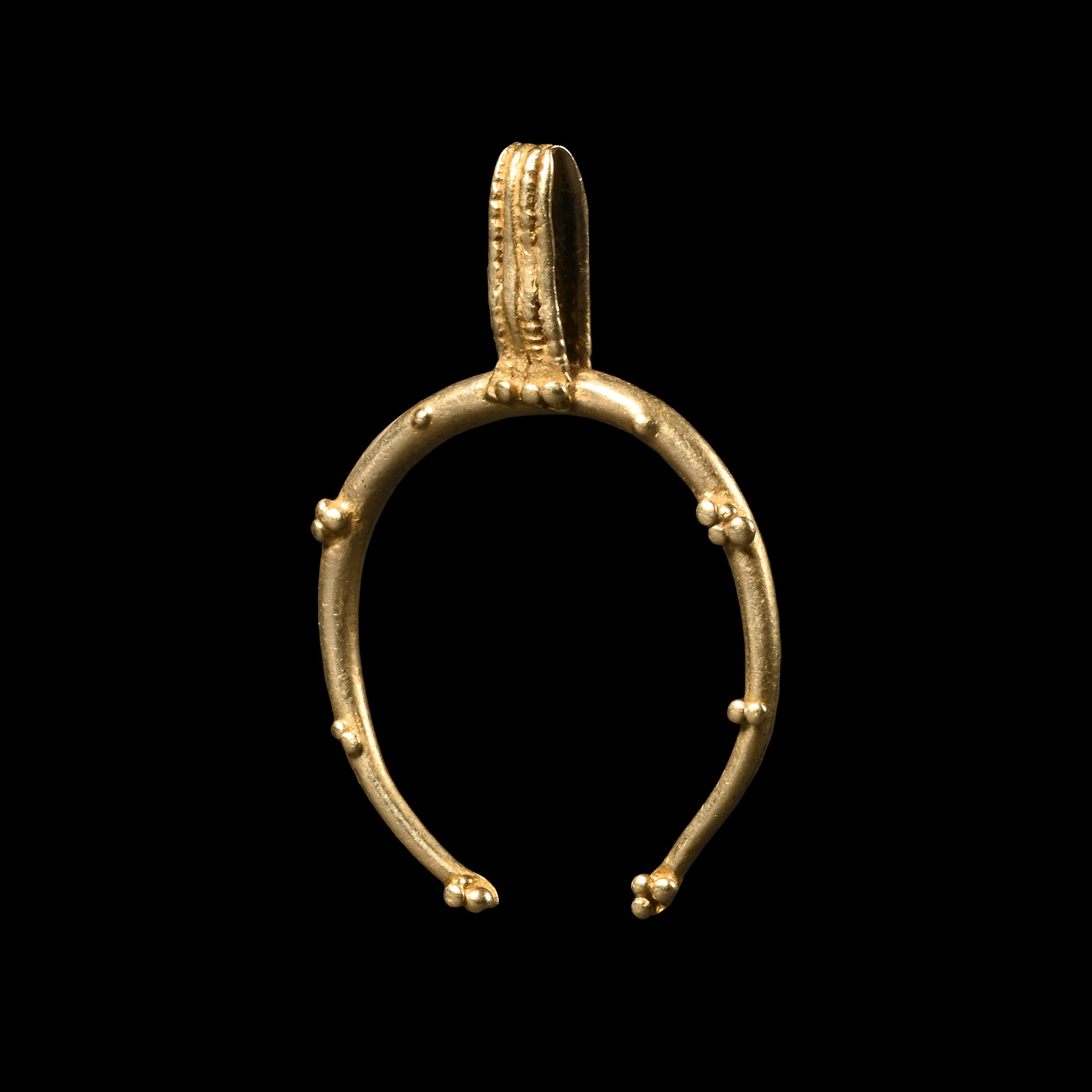 Roman Gold Lunula Pendant