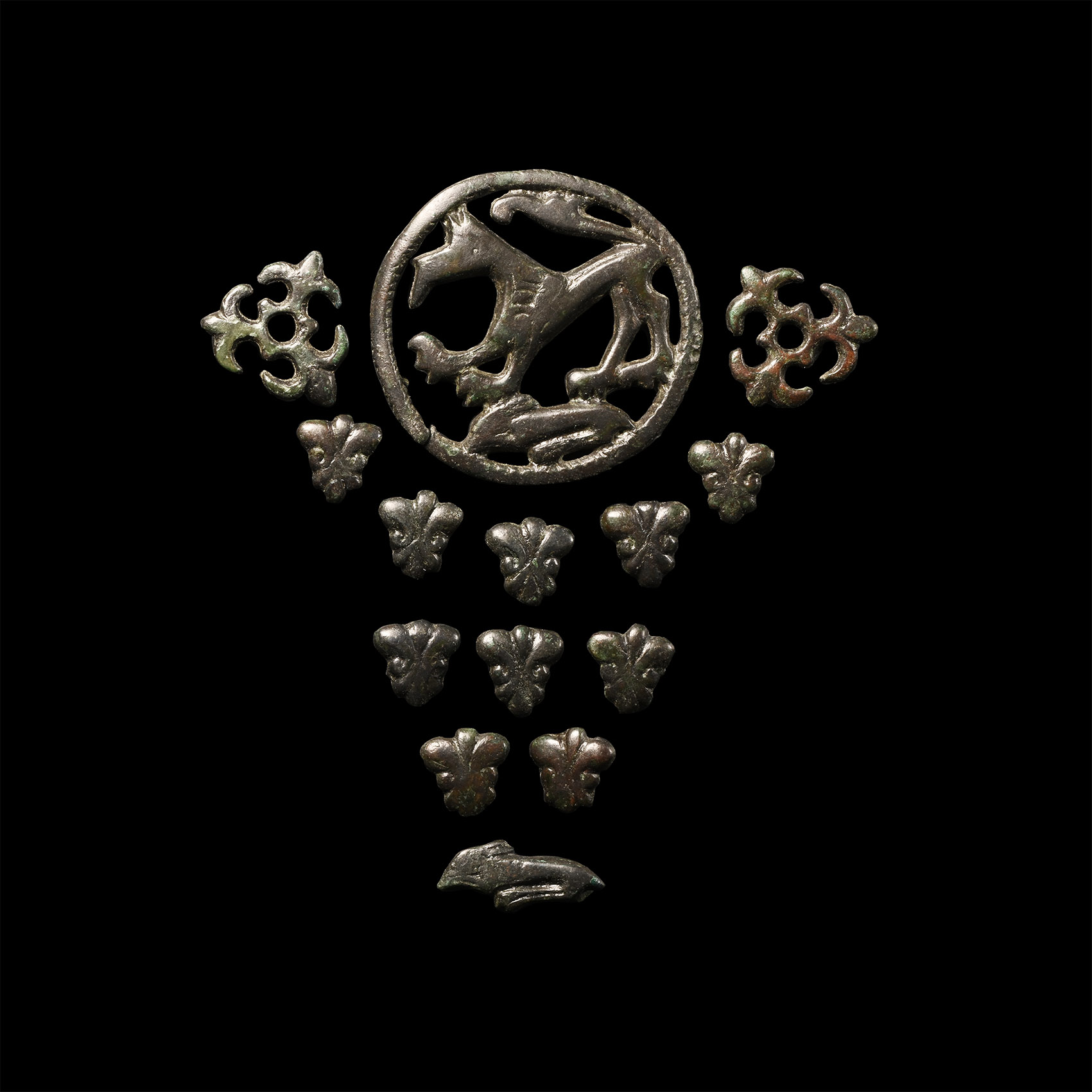 Medieval Horse Harness Mount Group