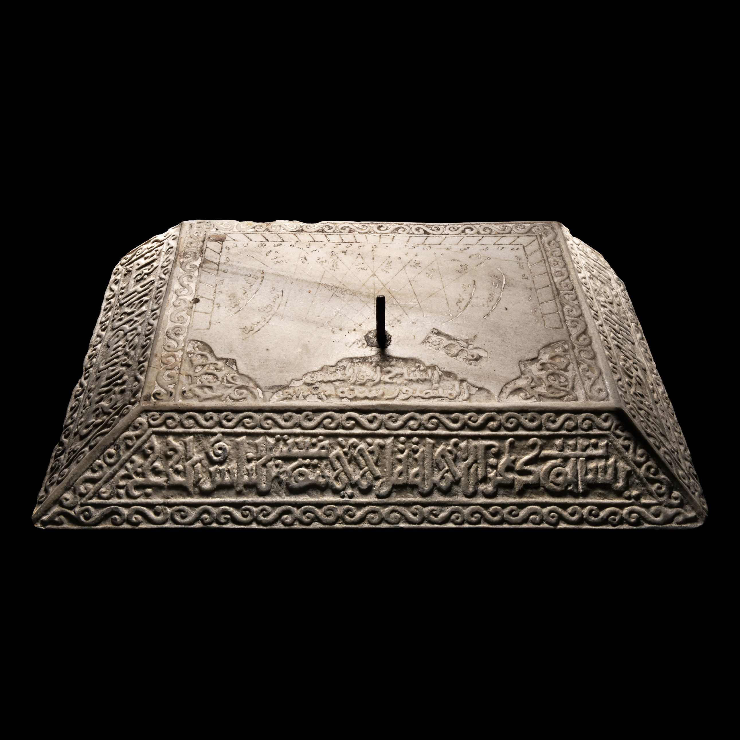Islamic Marble Sundial Made By Sheikh Abol Hassan Mansor Saif