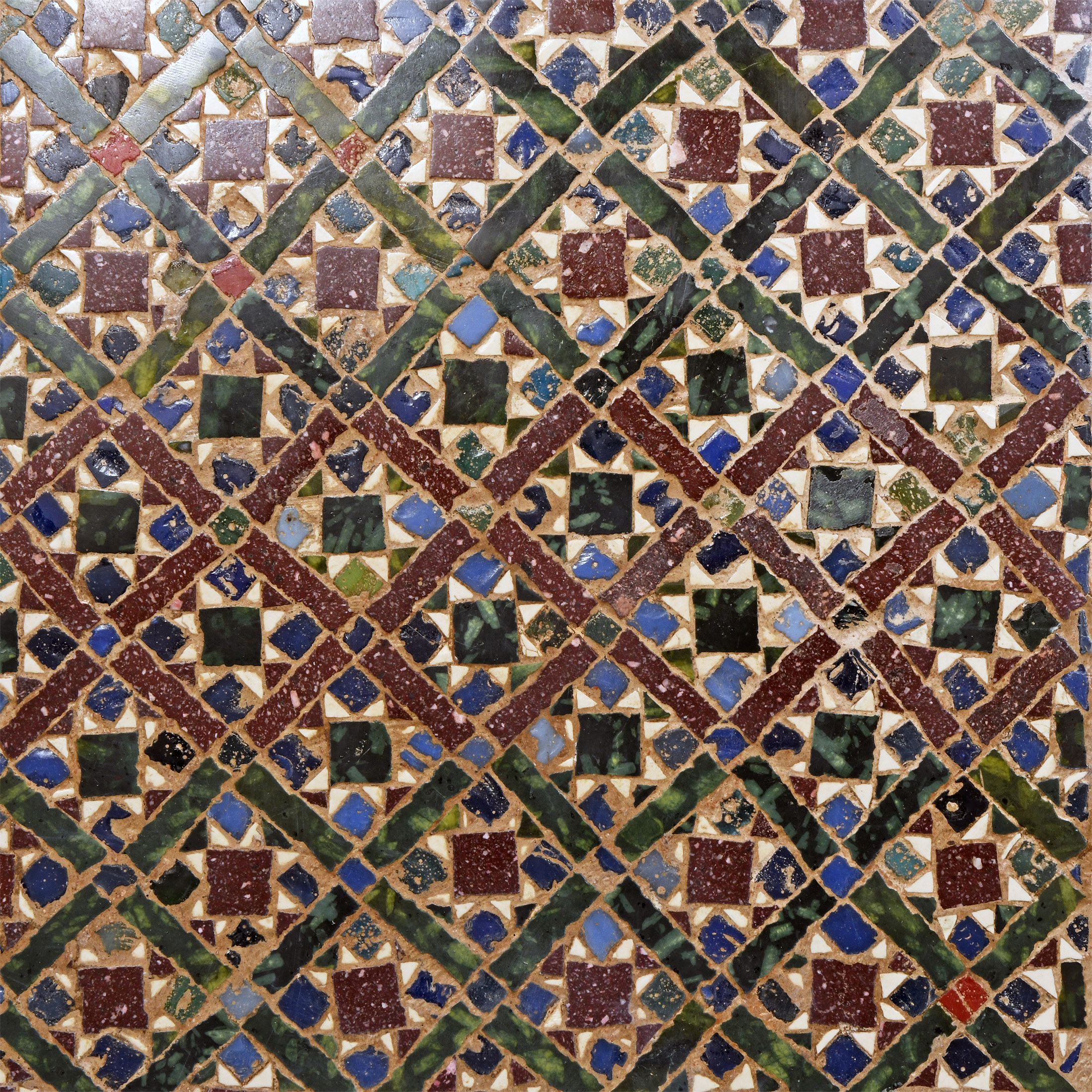 Large Byzantine Cosmatesque Mosaic Panel