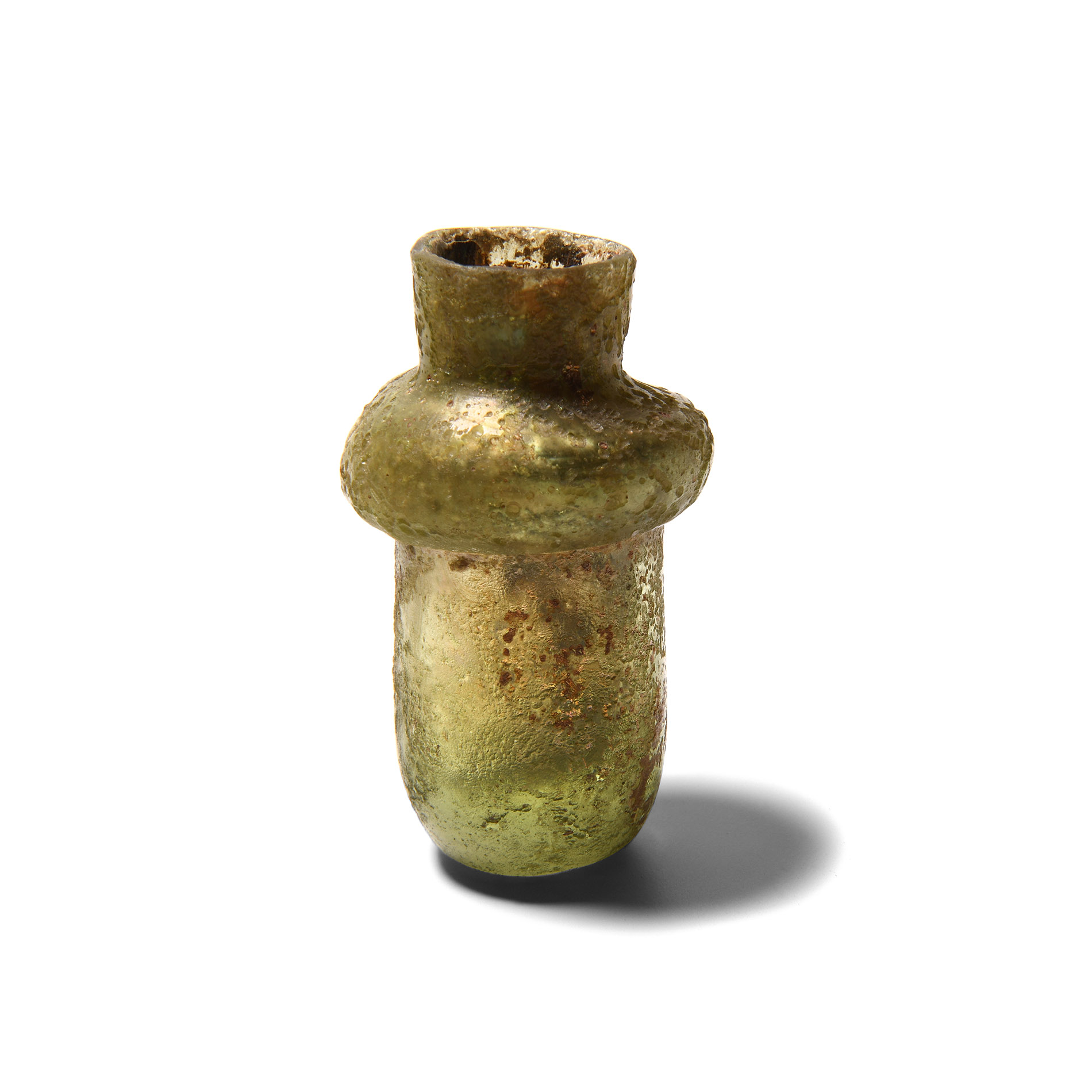 Western Asiatic Green Glass Bottle