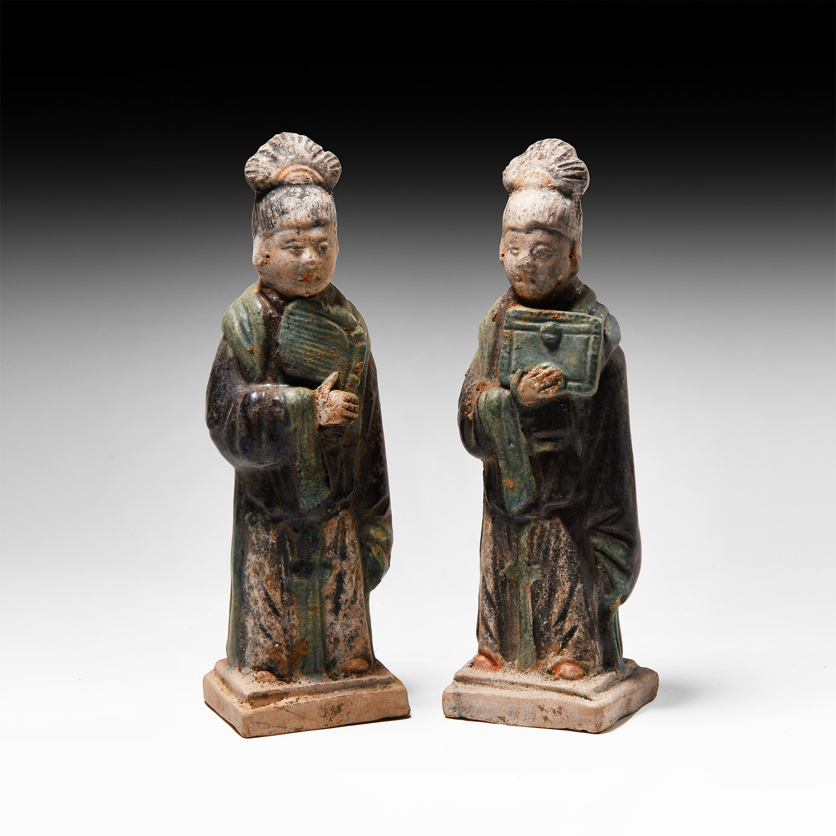 Chinese Ming Figure Pair