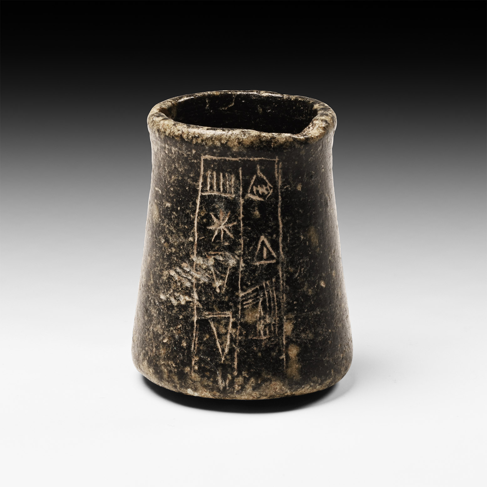 Western Asiatic Kohl Pot with Inscription