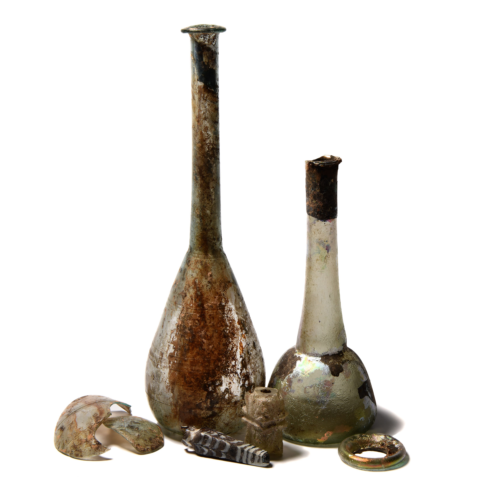 Roman Fragmentary Glass Vessel Group