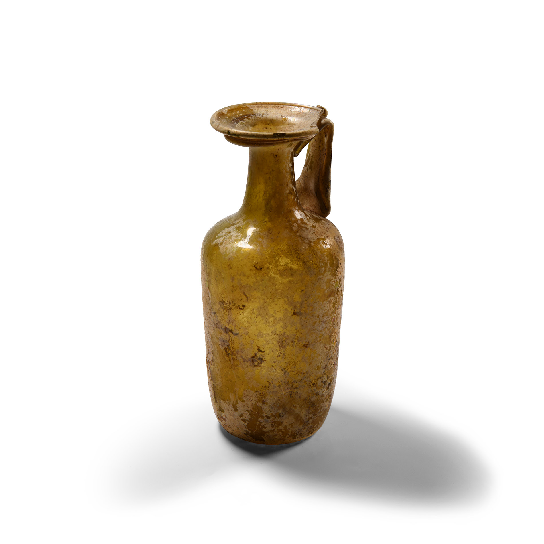 Large Roman Amber Glass Vessel