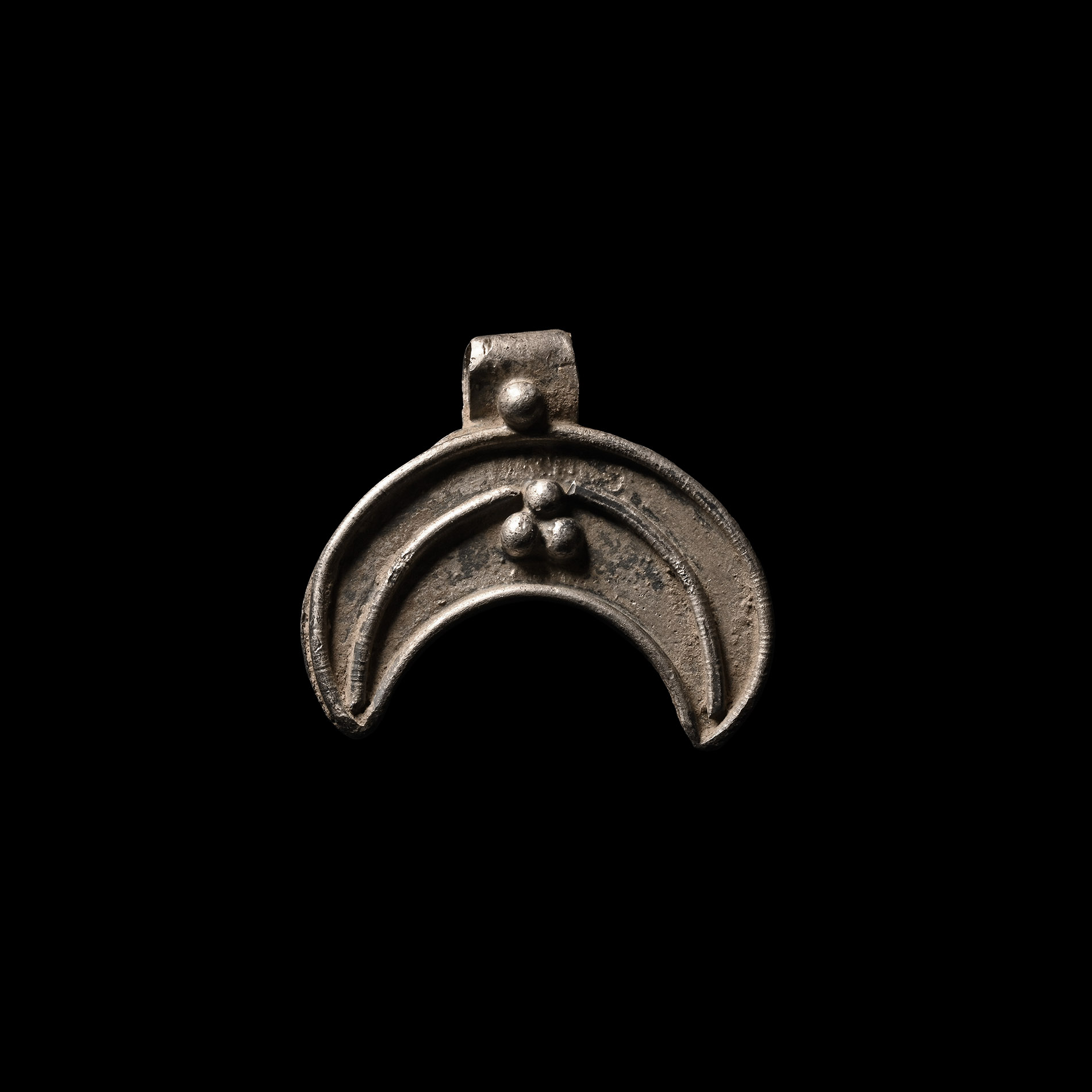 Viking Period Silver Lunar Pendant