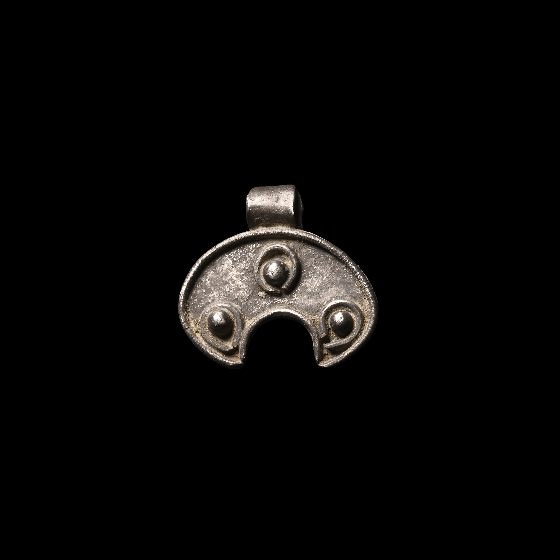 Viking Period Silver Lunar Pendant